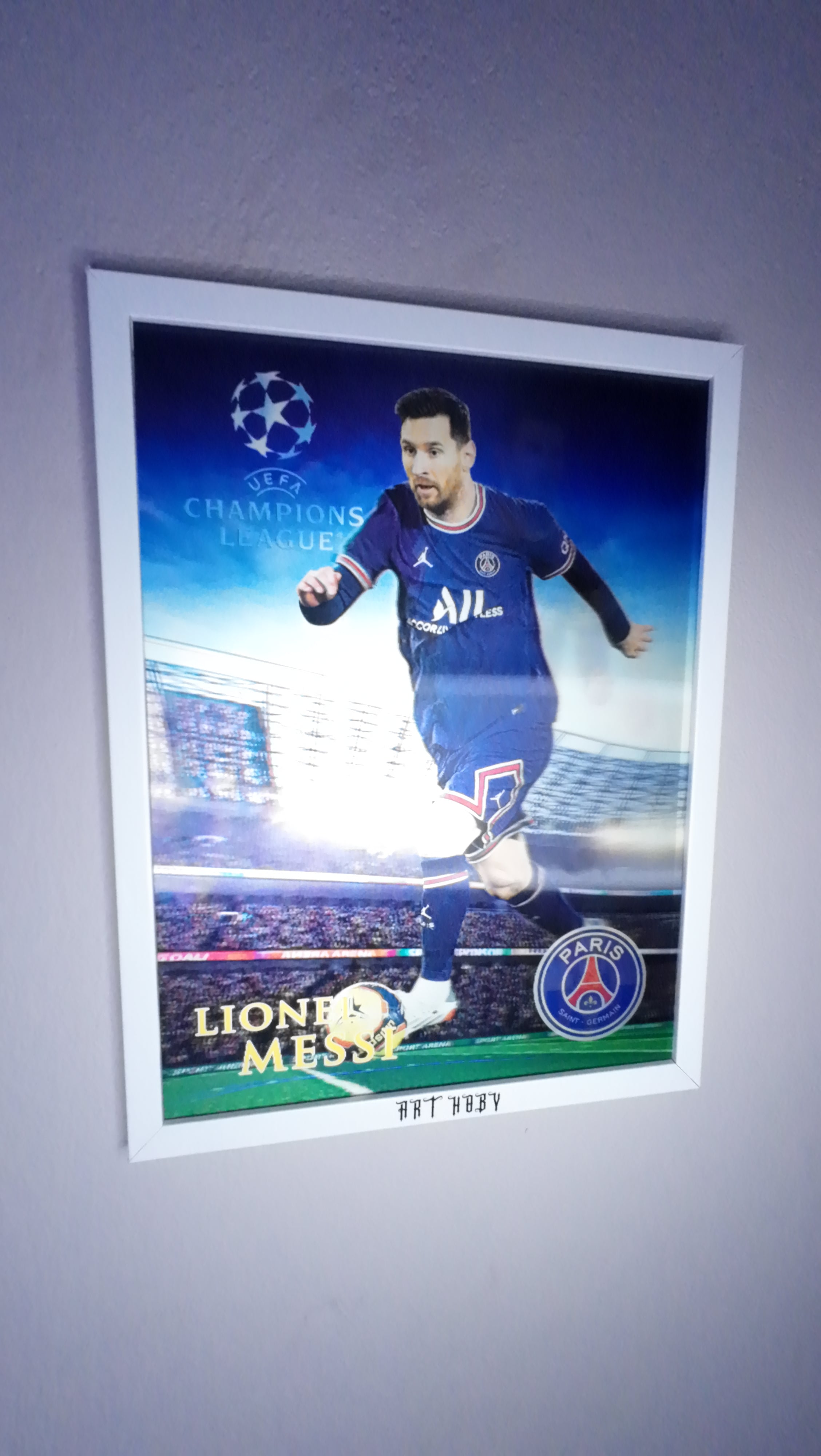 Lionel Messi Fan Art Tablosu - Dünya Kupası & Şampiyonlar Ligi Görselli (Lenticular)