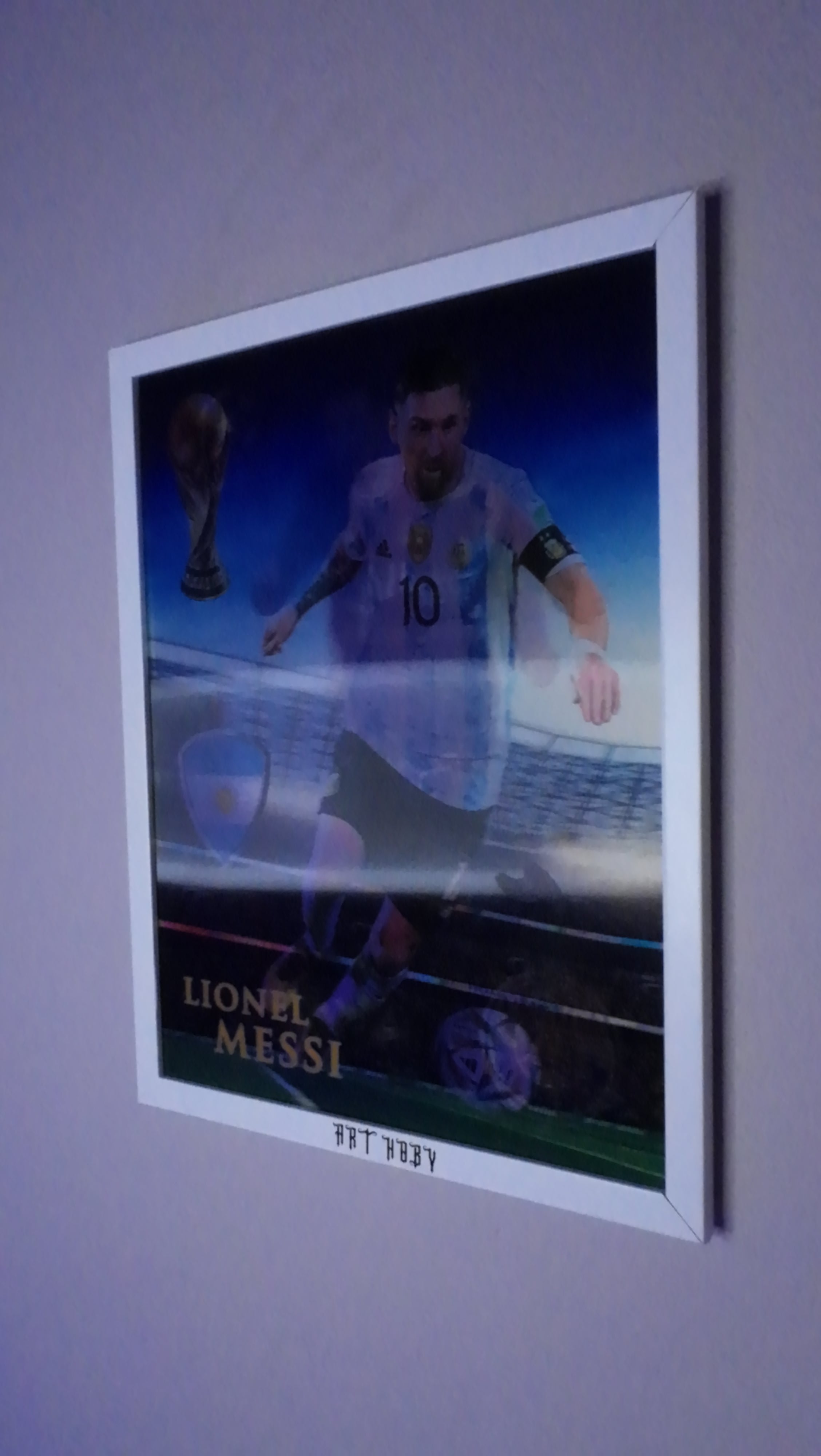 Lionel Messi Fan Art Tablosu - Dünya Kupası & Şampiyonlar Ligi Görselli (Lenticular)