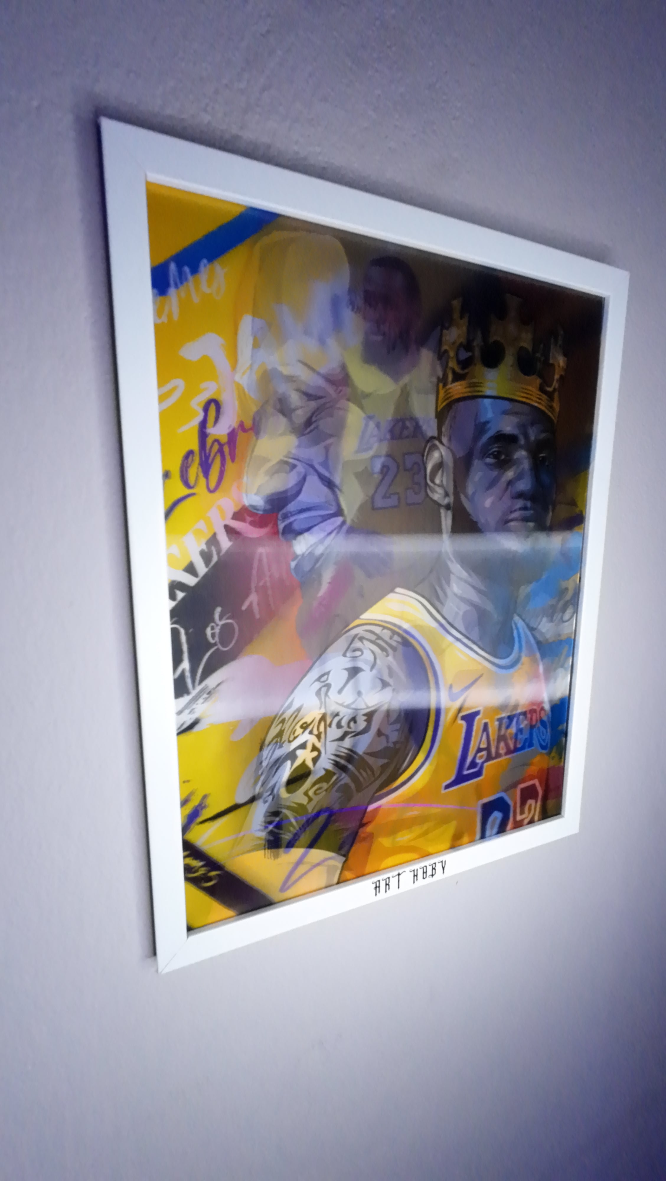 LeBron James Hareketli Tablo – Lakers Temalı Duvar Posteri (Lenticular)