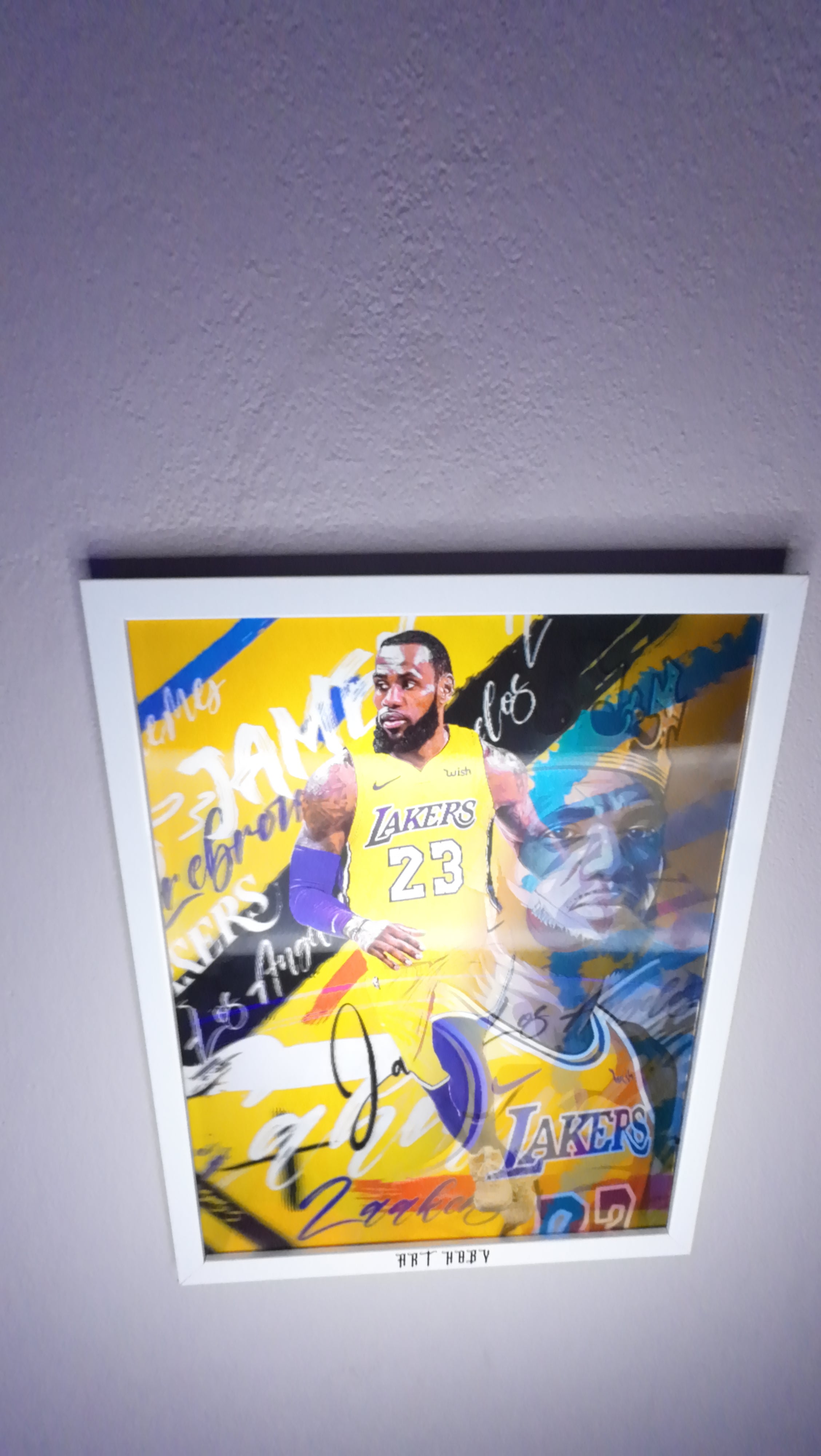 LeBron James Hareketli Tablo – Lakers Temalı Duvar Posteri (Lenticular)
