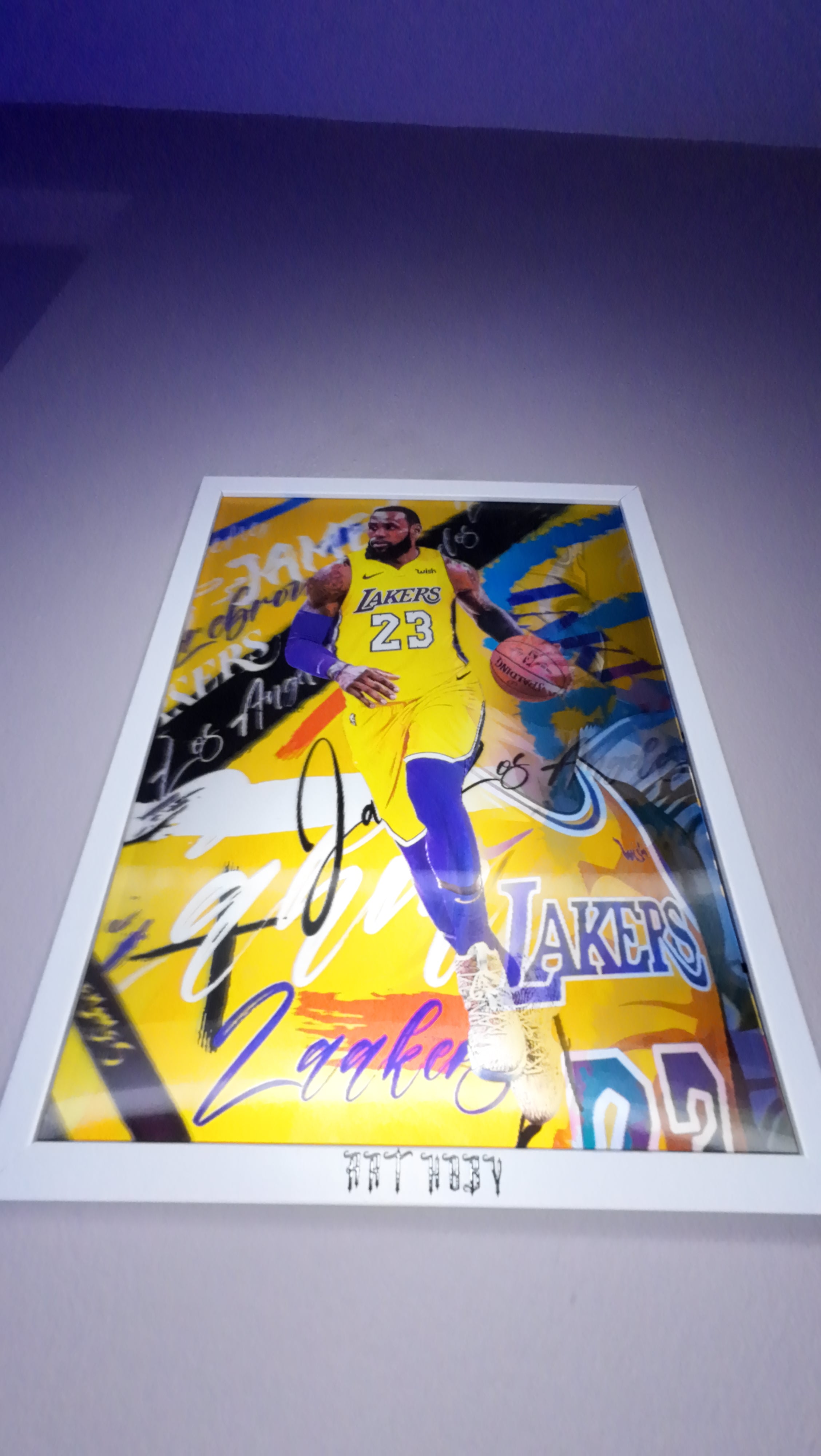 LeBron James Hareketli Tablo – Lakers Temalı Duvar Posteri (Lenticular)