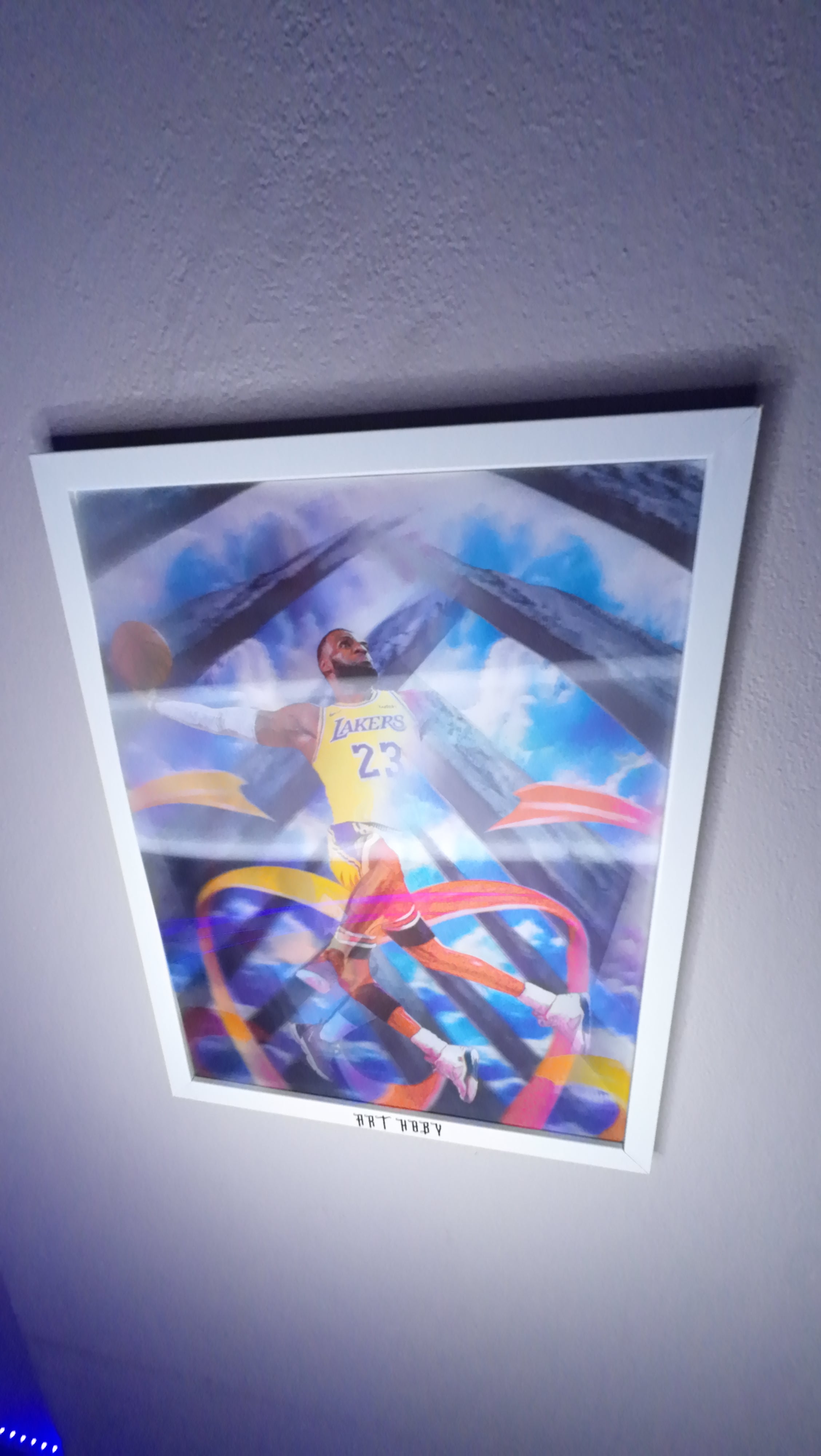 Jordan x LeBron Değişen Görselli Tablo - Hareketli 3D Görsel (Lenticular)
