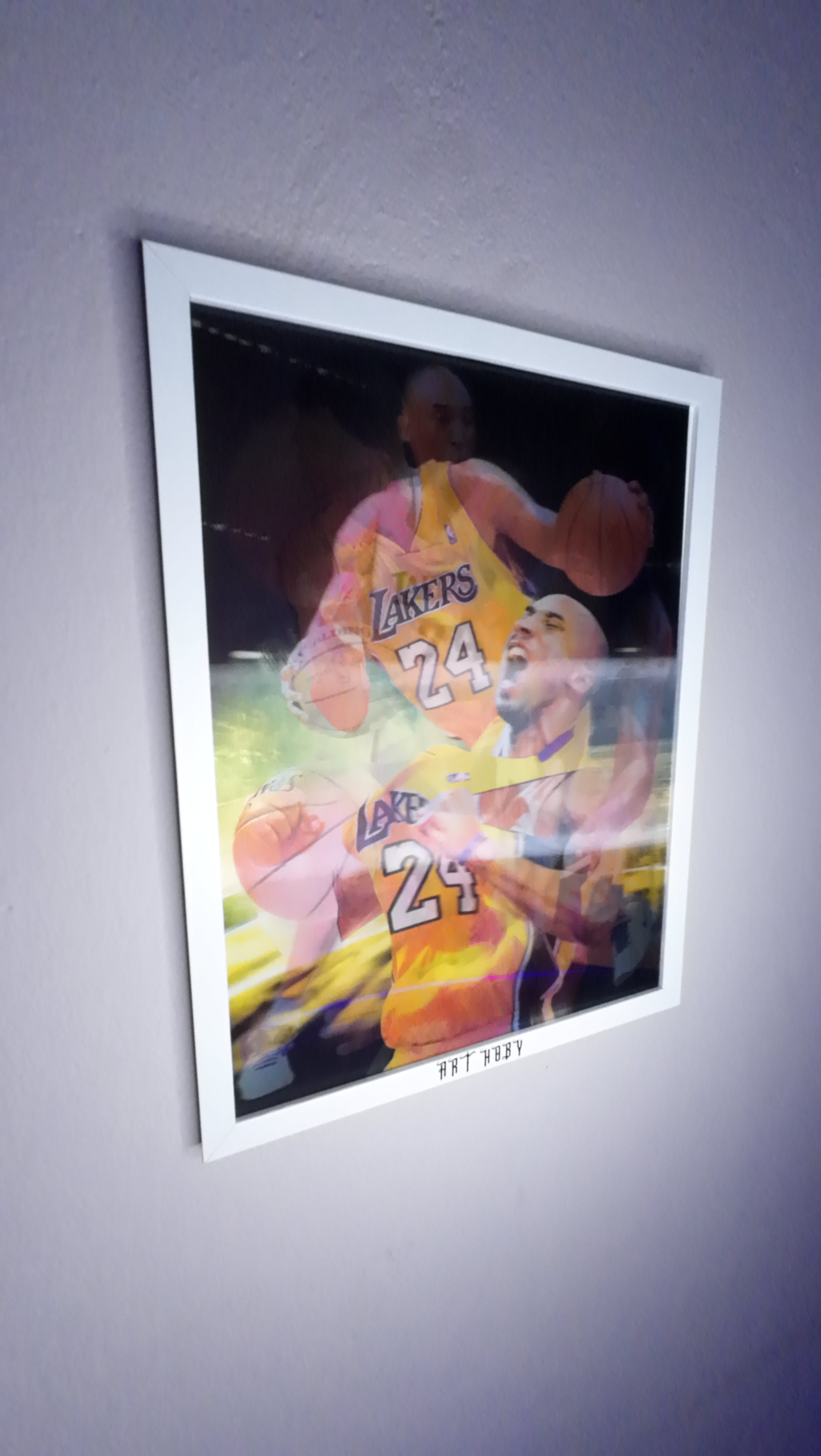 Kobe Bryant Lakers Tablo – 3D Efektli Basketbol Posteri (Lenticular)