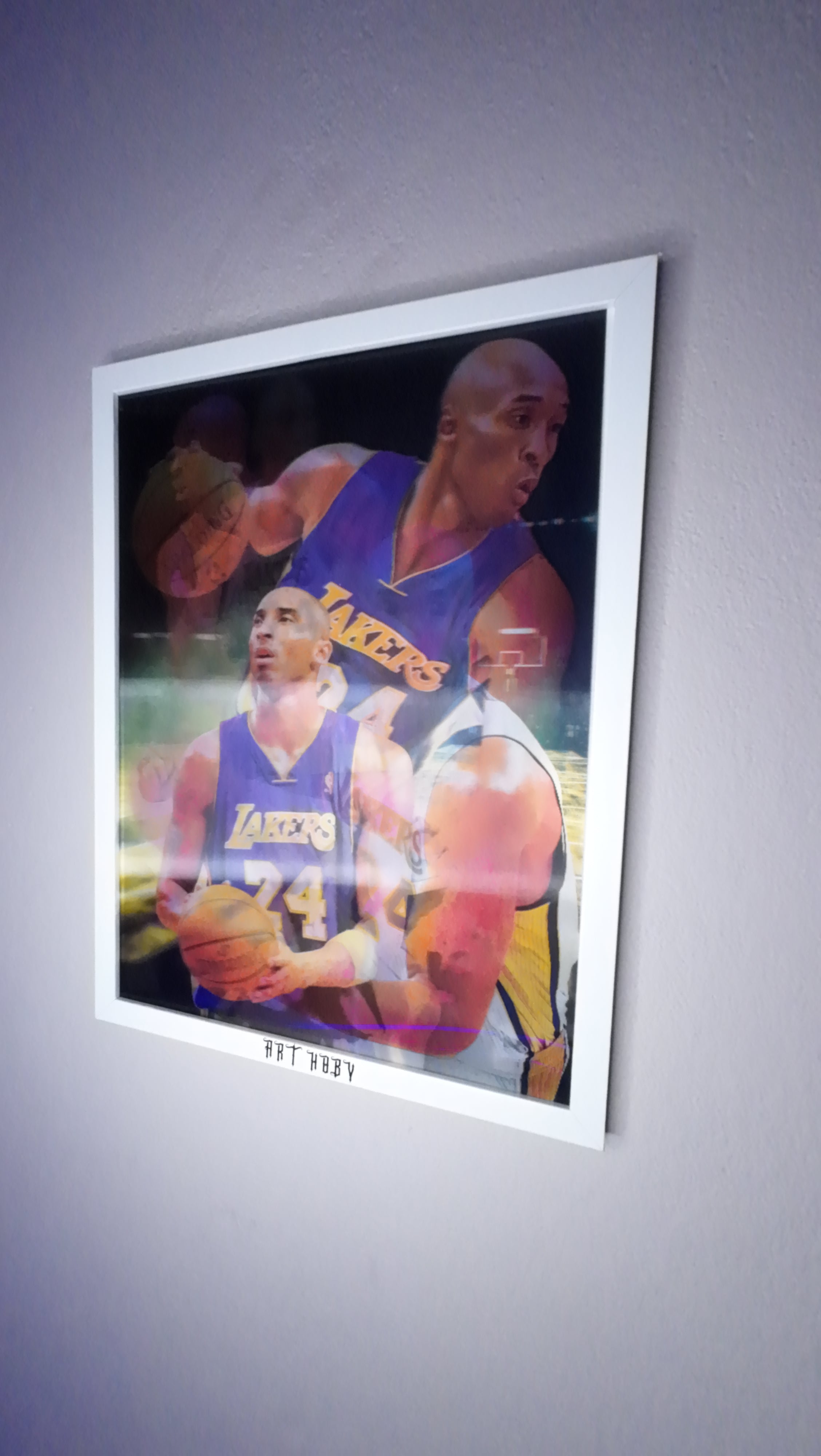Kobe Bryant Lakers Tablo – 3D Efektli Basketbol Posteri (Lenticular)