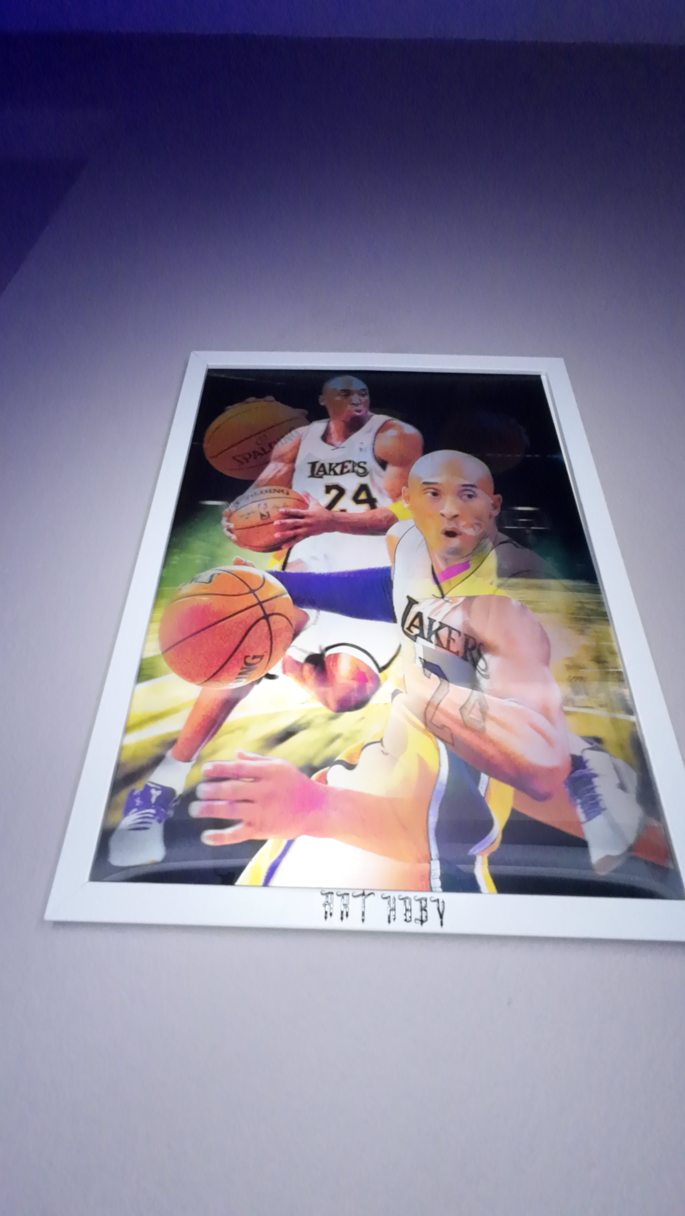 Kobe Bryant Lakers Tablo – 3D Efektli Basketbol Posteri (Lenticular)