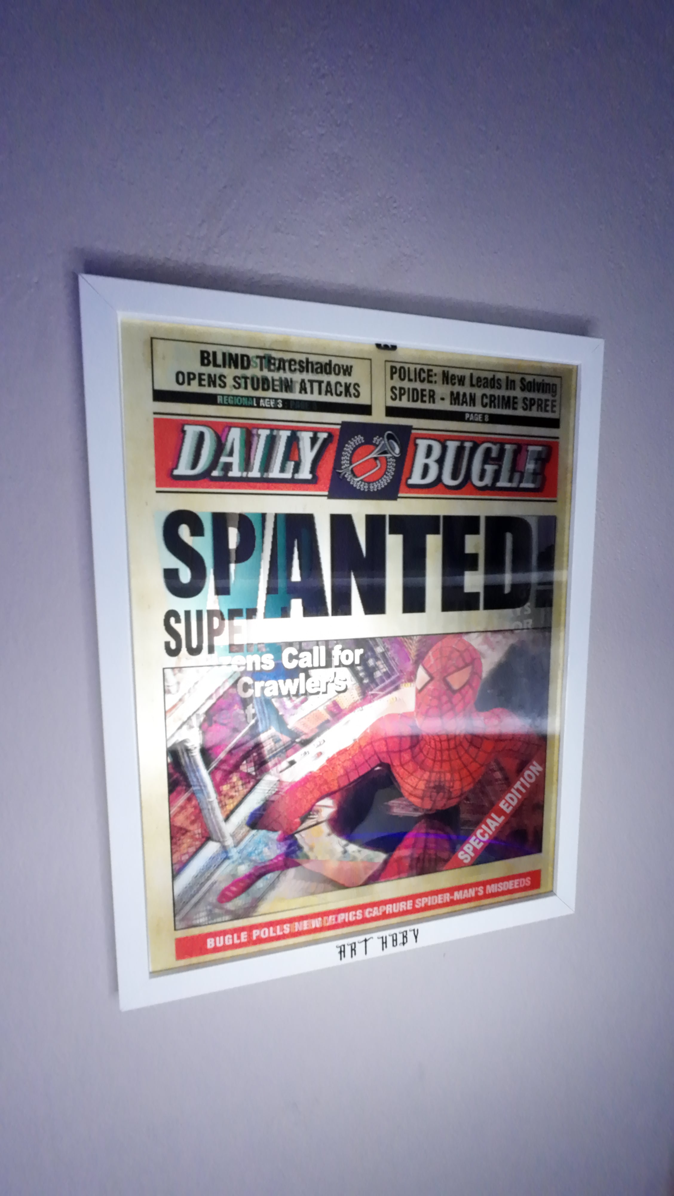 Hareketli Spiderman Tablo | 3 Boyutlu Değişen Görselli Poster (30x40)