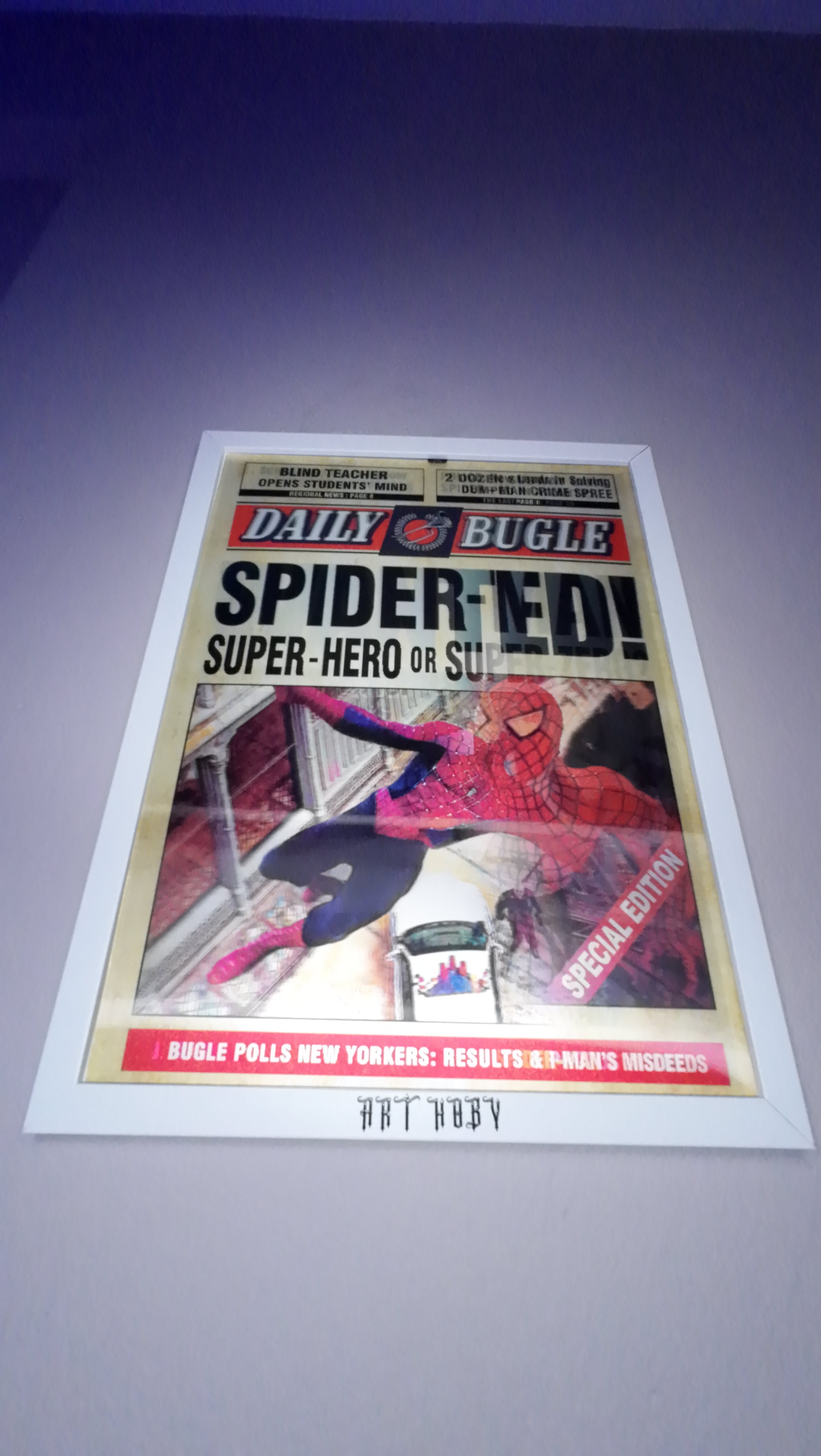 Hareketli Spiderman Tablo | 3 Boyutlu Değişen Görselli Poster (30x40)