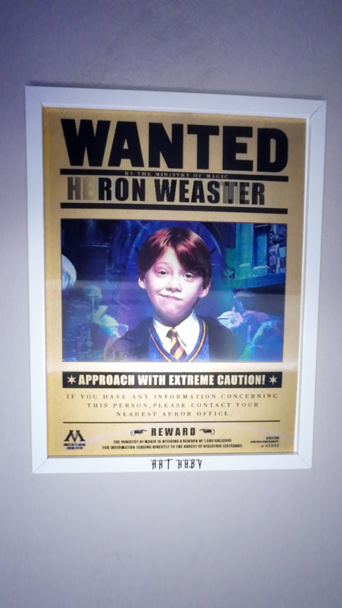 Harry Potter Karakter Tablosu – Hermione, Ron, Harry Hareketli Tablo (Lenticular)