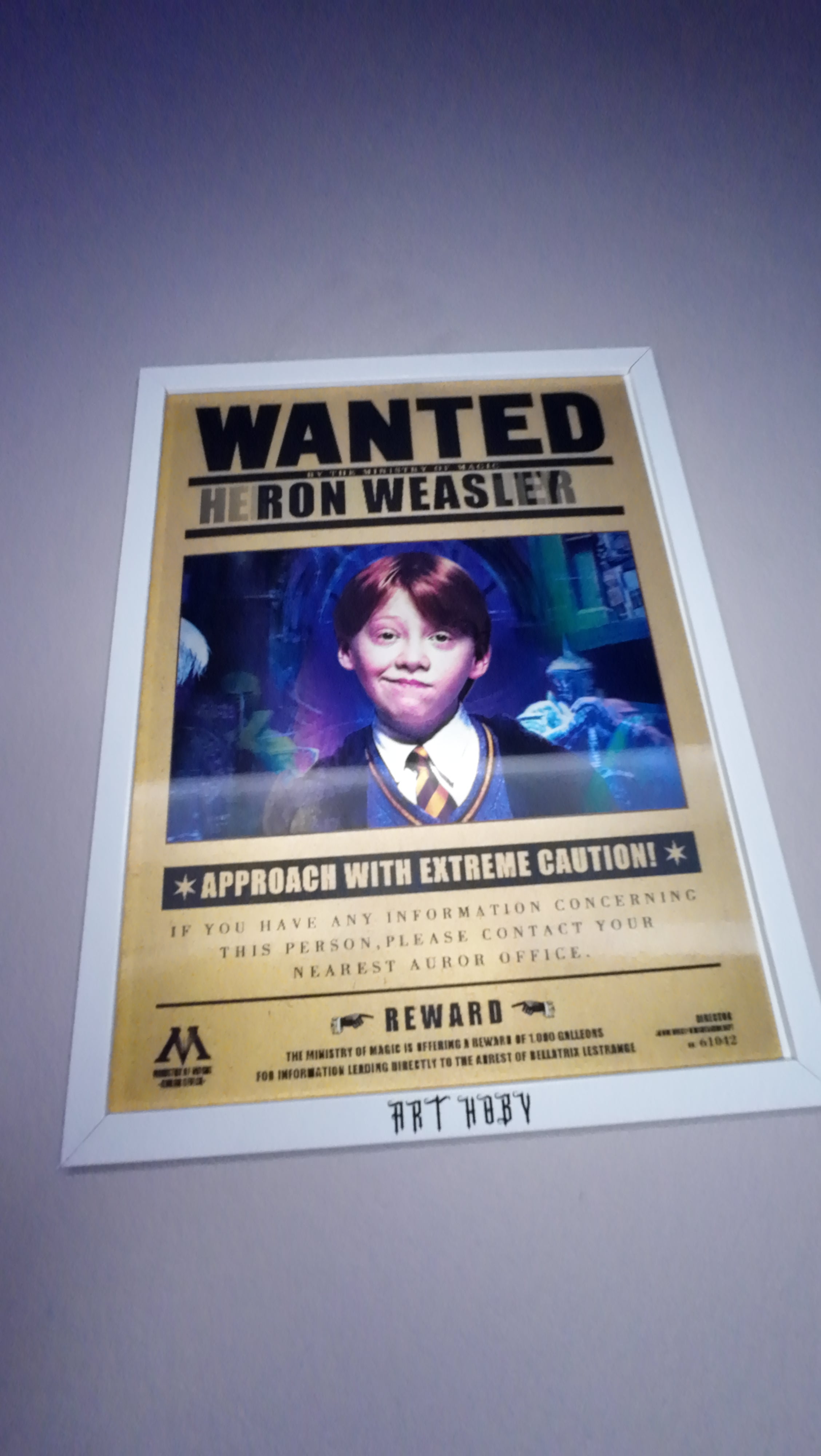 Harry Potter Karakter Tablosu – Hermione, Ron, Harry Hareketli Tablo (Lenticular)