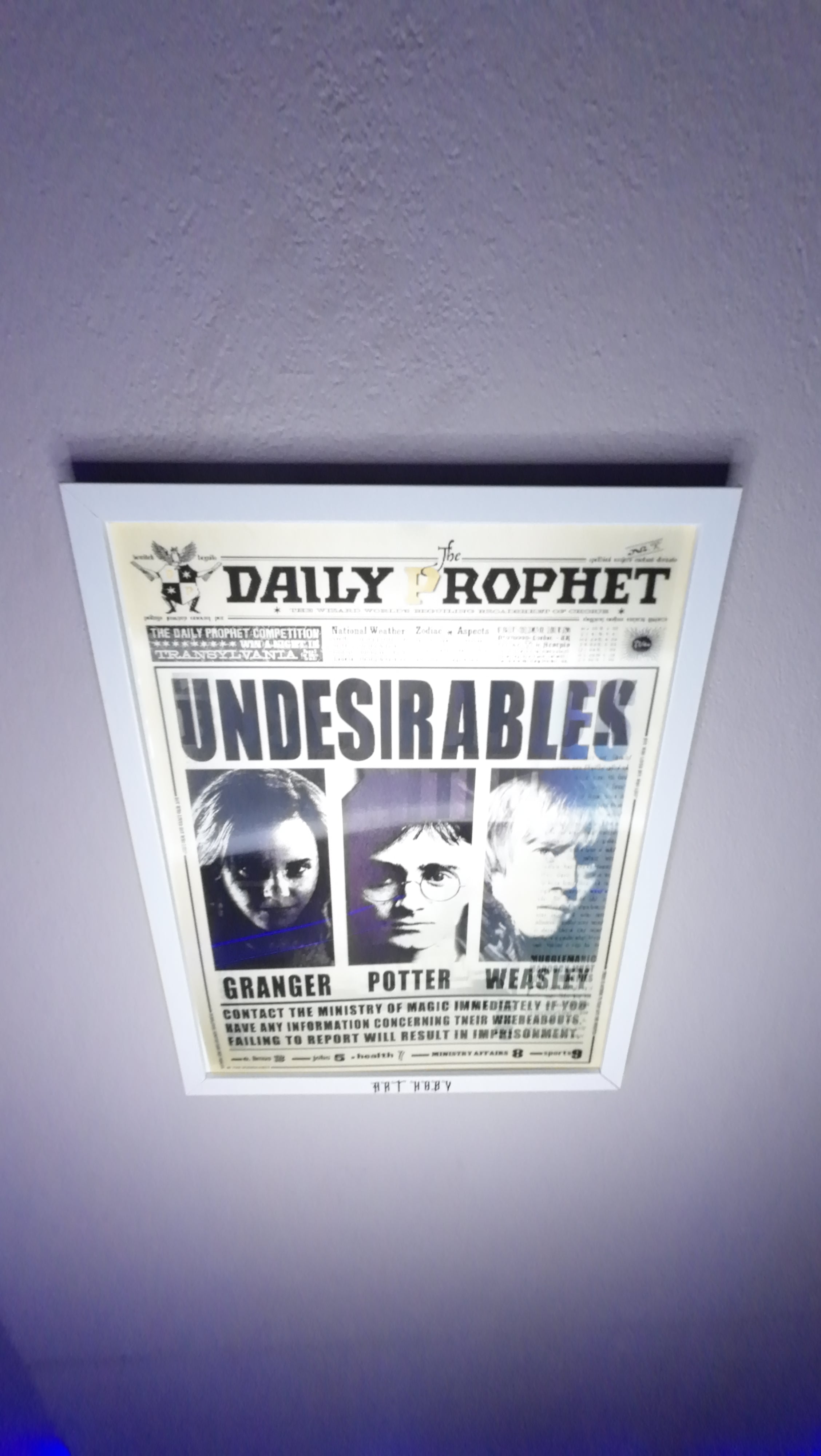 Harry Potter Gazete Temalı Tablo – 3D Efektli Wanted Poster (Lenticular)