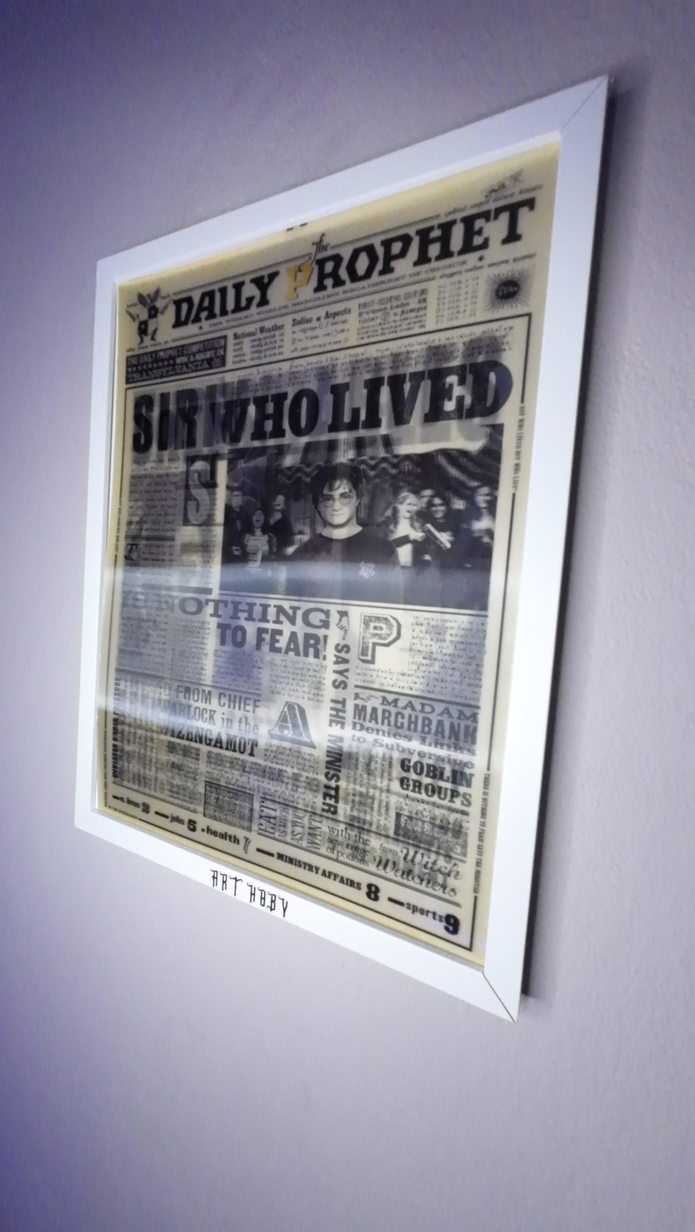 Harry Potter Gazete Temalı Tablo – 3D Efektli Wanted Poster (Lenticular)