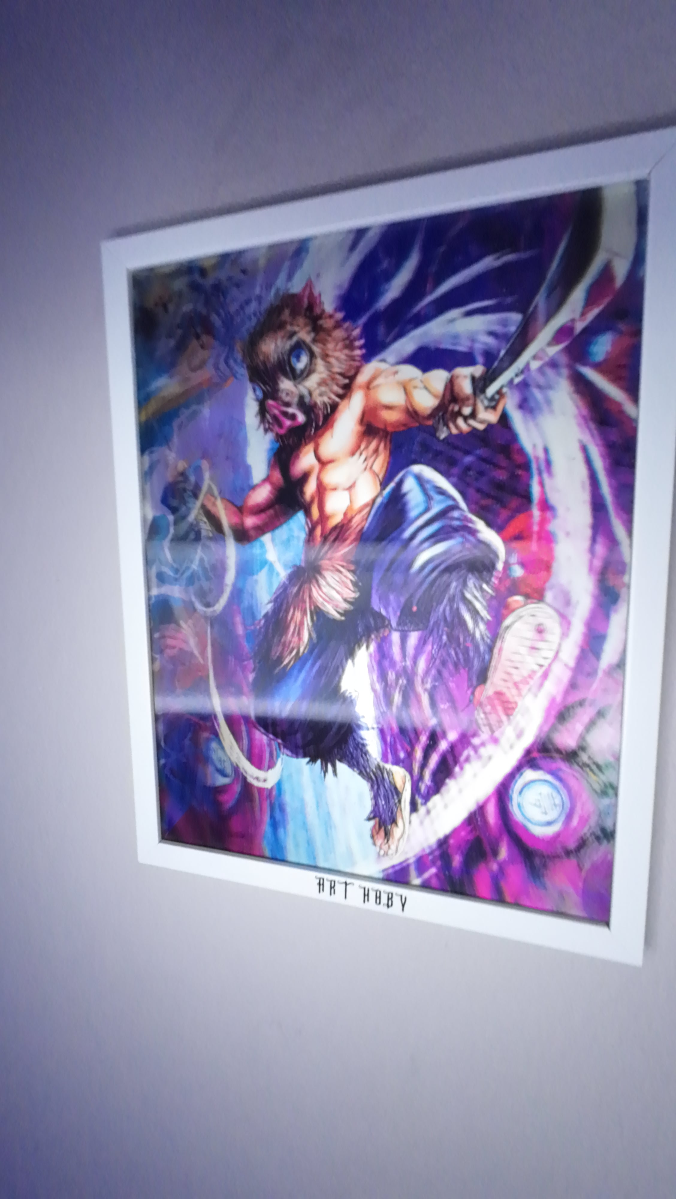 Inosuke Demon Slayer Tablo – Hareketli Anime Duvar Posteri (Lenticular)