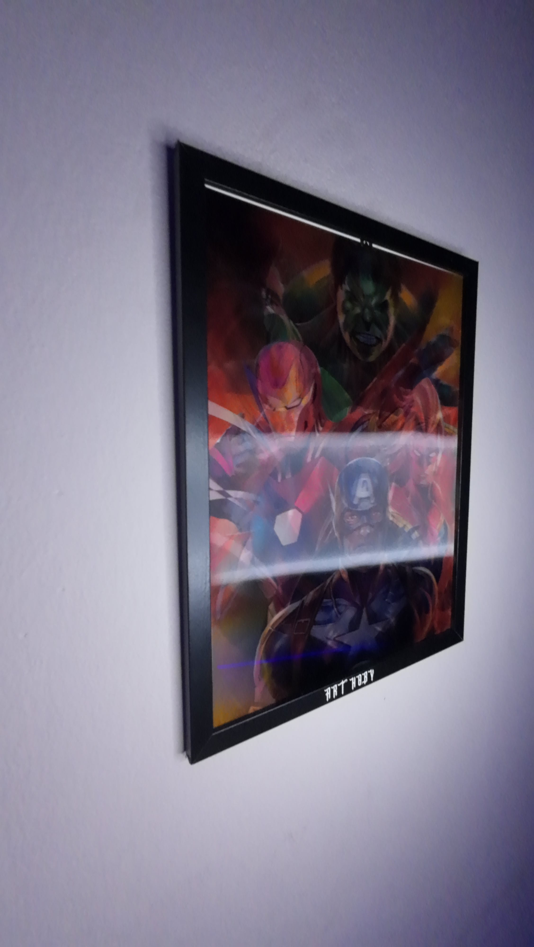 Marvel Avengers Fan Art Tablosu – Hareketli Efektli Poster (Lenticular)