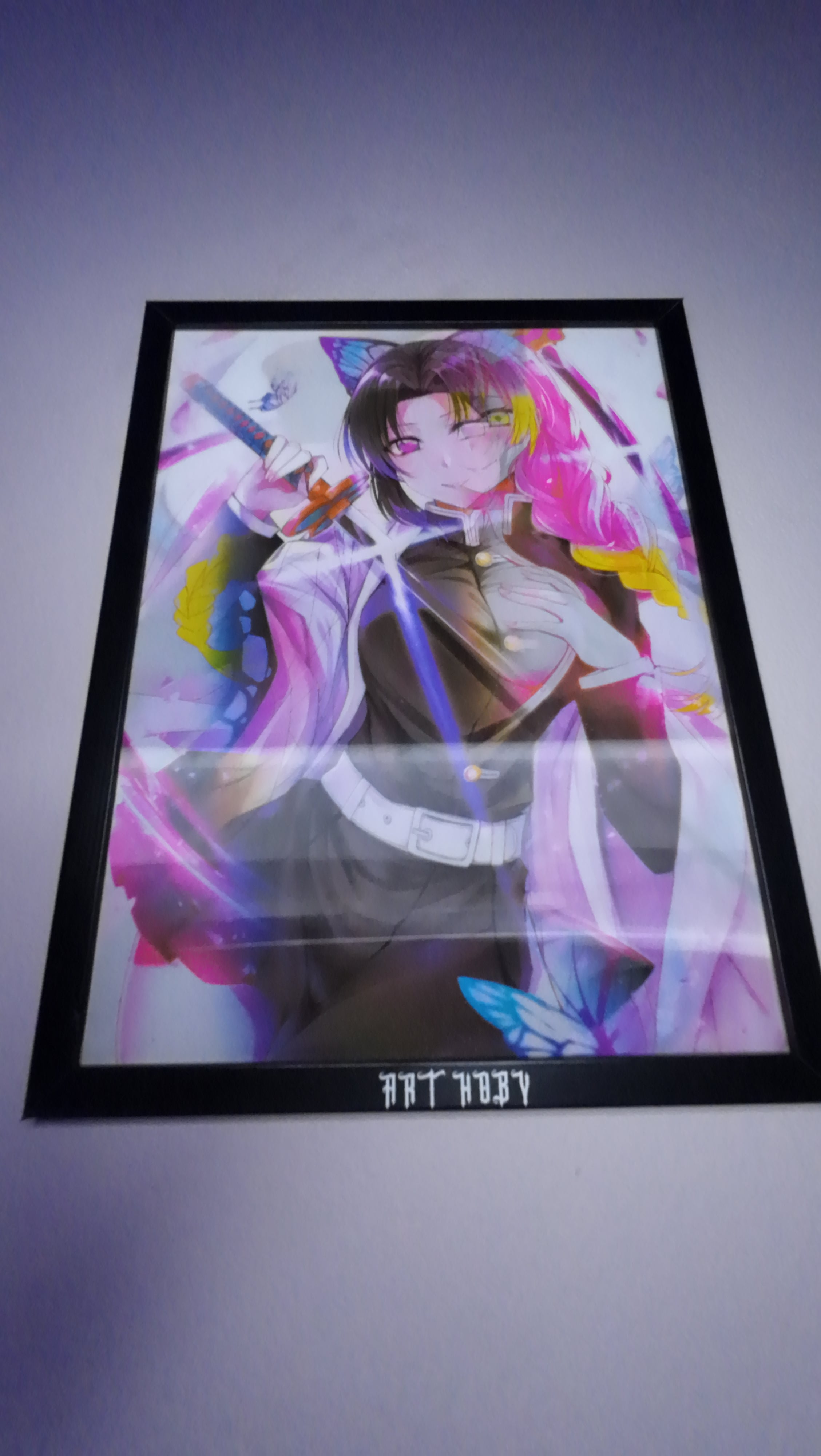 Shinobu & Mitsuri Fan Art Tablosu – Demon Slayer Koleksiyon (Lenticular)