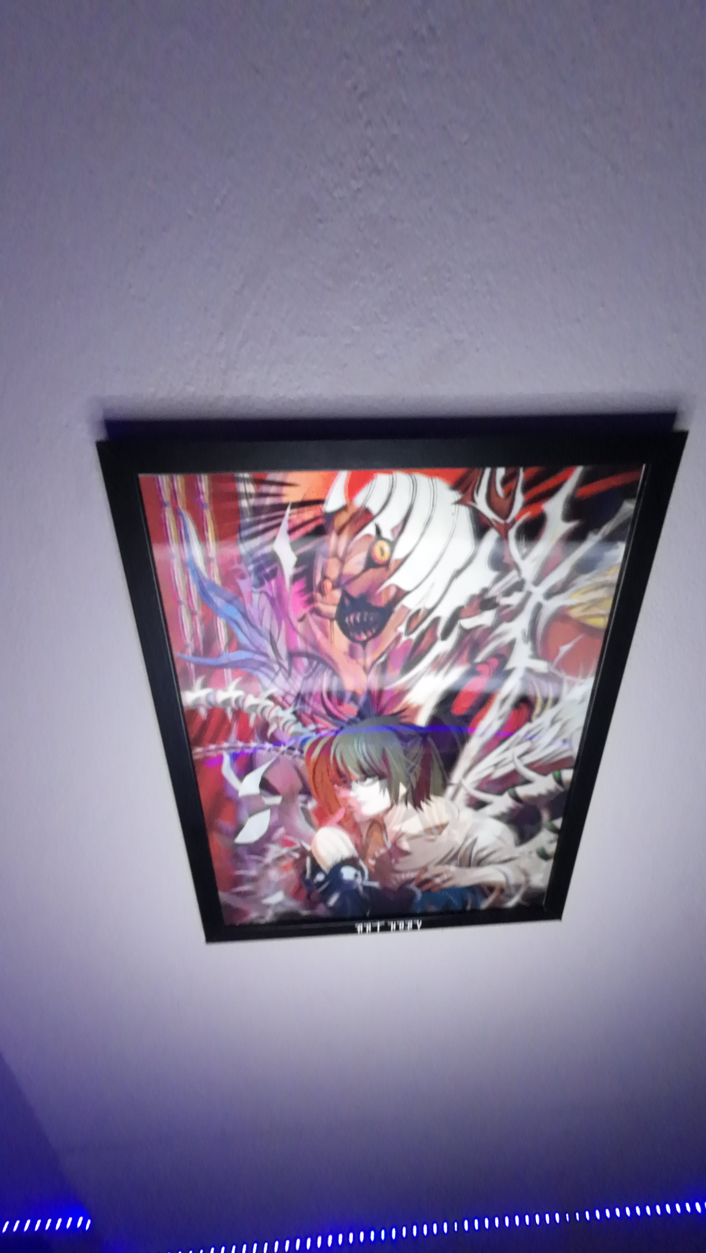 Death Note Anime Tablosu – L & Light & Shinigami Hareketli Poster (Lenticular)