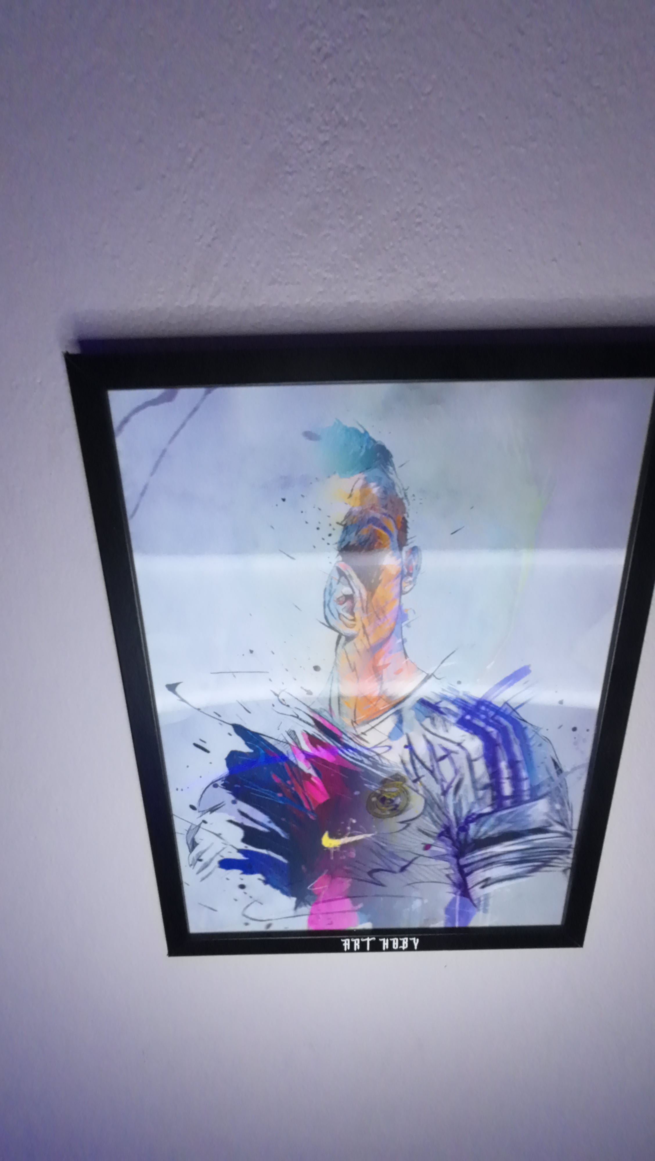 Lionel Messi & Cristiano Ronaldo Tablosu – 3D Efektli Suluboya Stil (Lenticular)