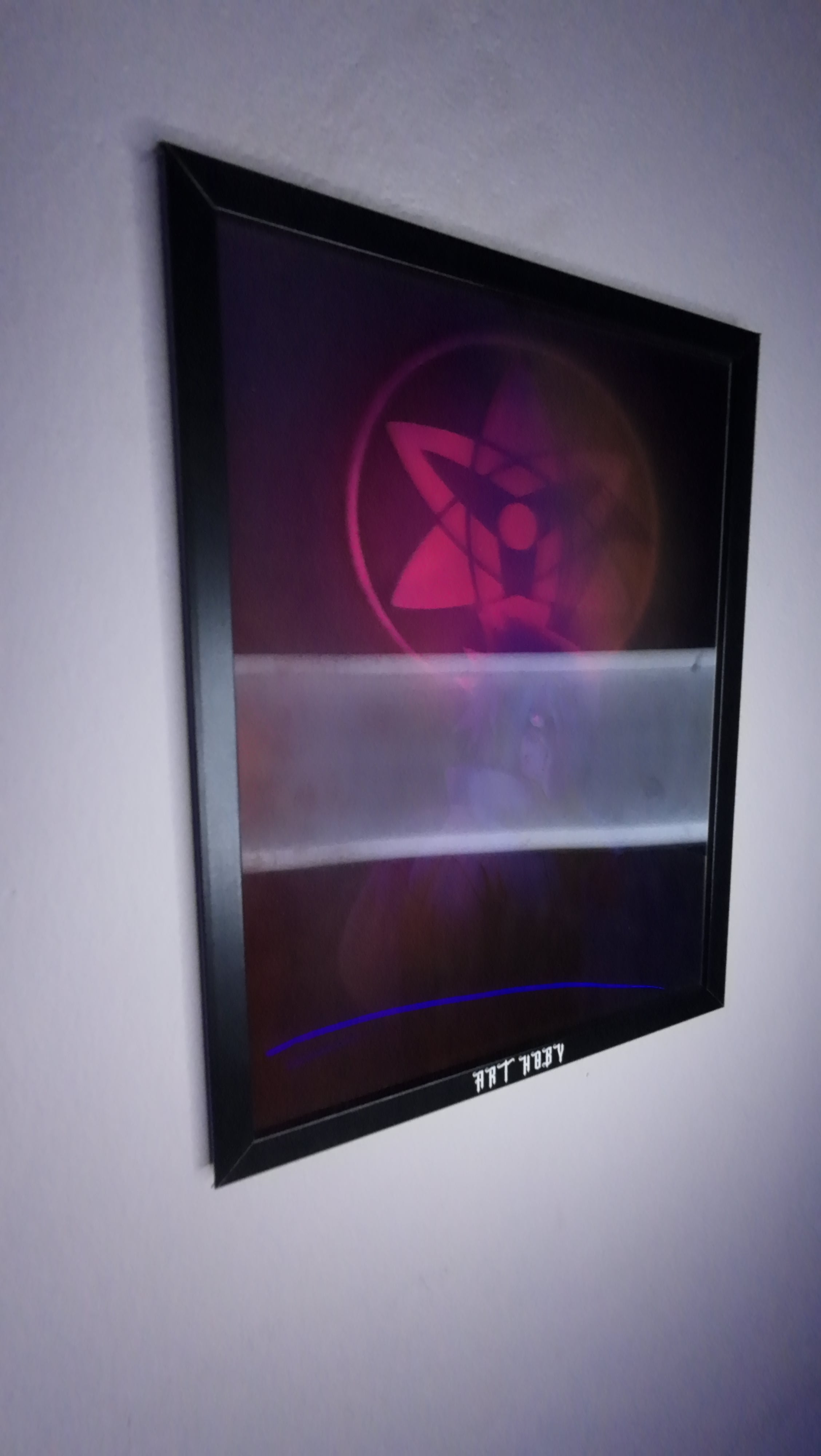 Itachi Uchiha Naruto Tablosu – Sharingan Temalı 3D Poster (Lenticular)