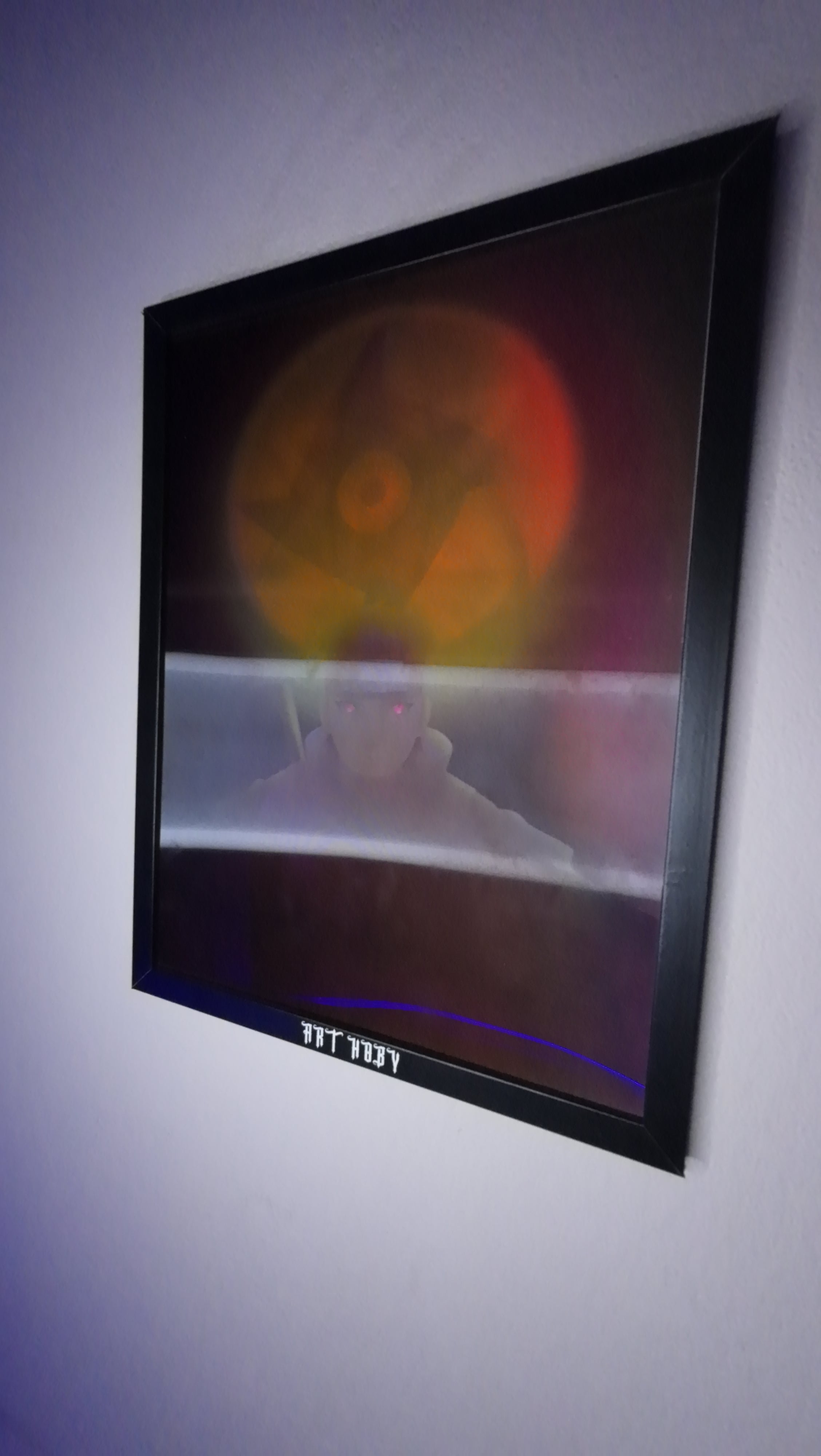 Itachi Uchiha Naruto Tablosu – Sharingan Temalı 3D Poster (Lenticular)