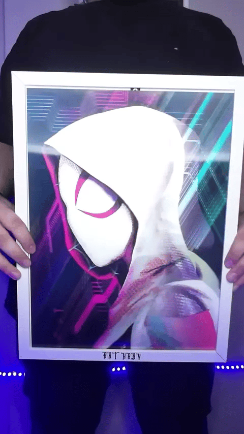 Spider-Man Multiverse Tablosu – 2099 & Gwen Karakterleri (Lenticular)