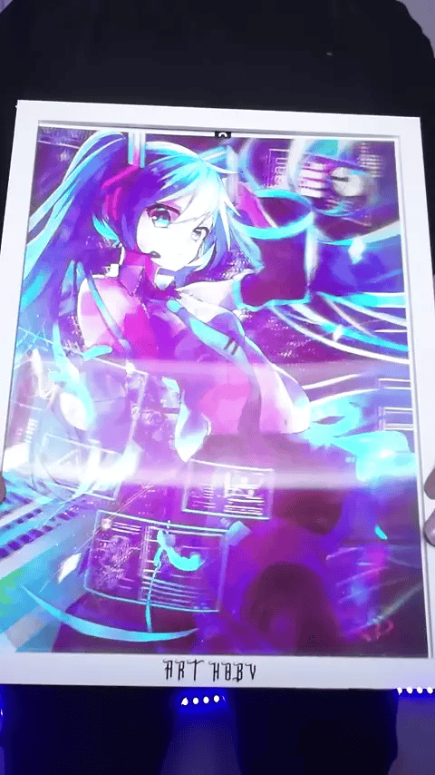Vocaloid Hatsune Miku Tablo – Hareketli Anime Görsel (Lenticular)