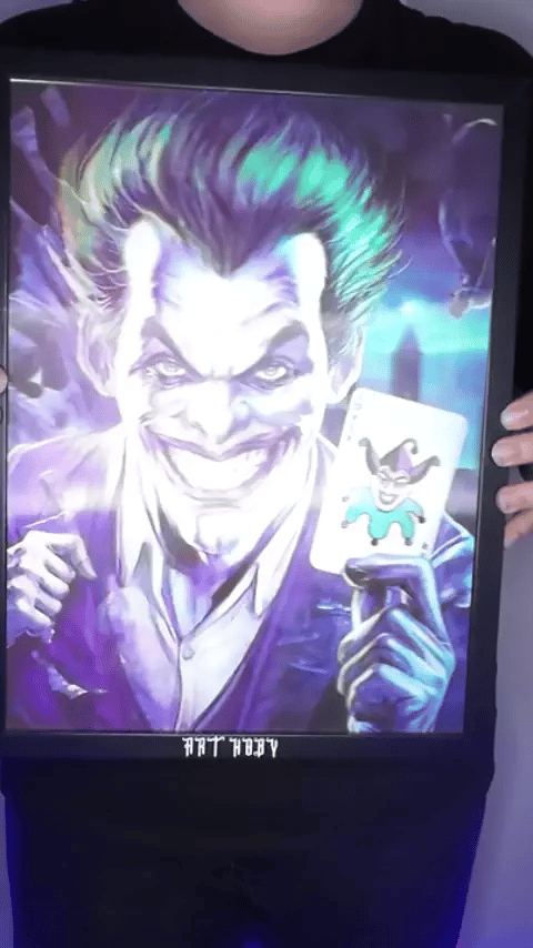 Hareketli Joker Tablo | 3 Boyutlu Değişen Görselli Poster (30x40)