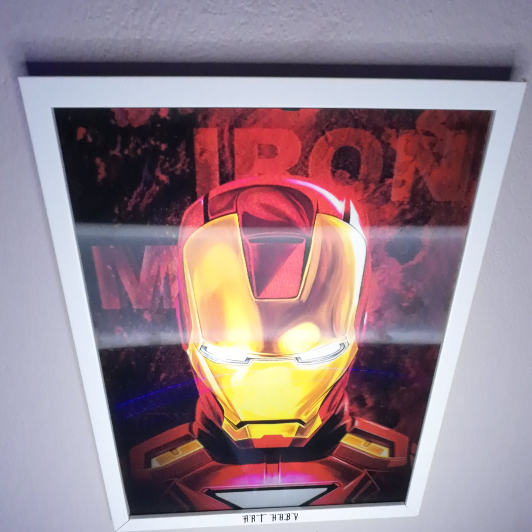 Marvel Iron Man Fan Art Tablo – 3D Efektli Duvar Posteri (Lenticular)