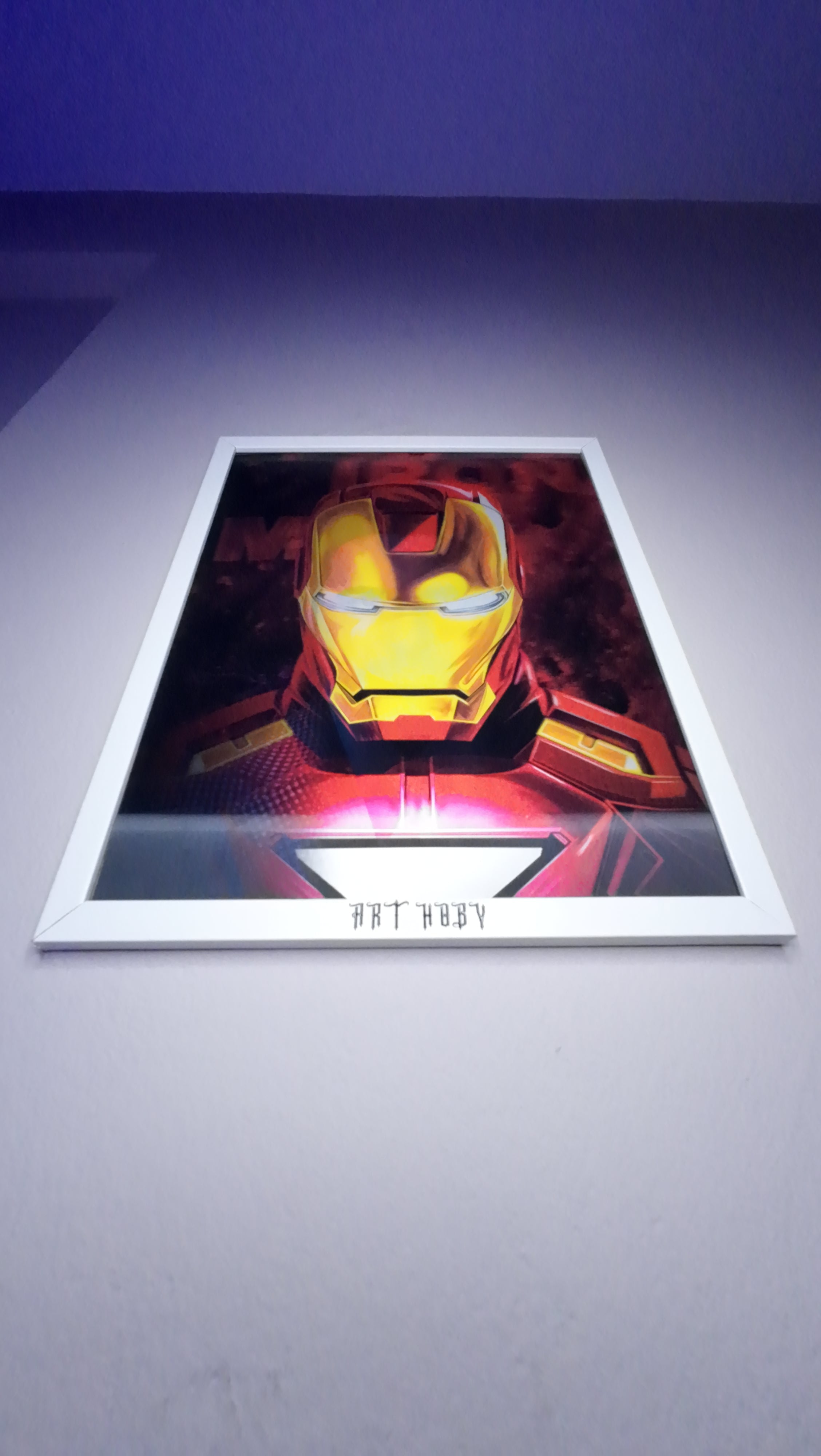 Marvel Iron Man Fan Art Tablo – 3D Efektli Duvar Posteri (Lenticular)