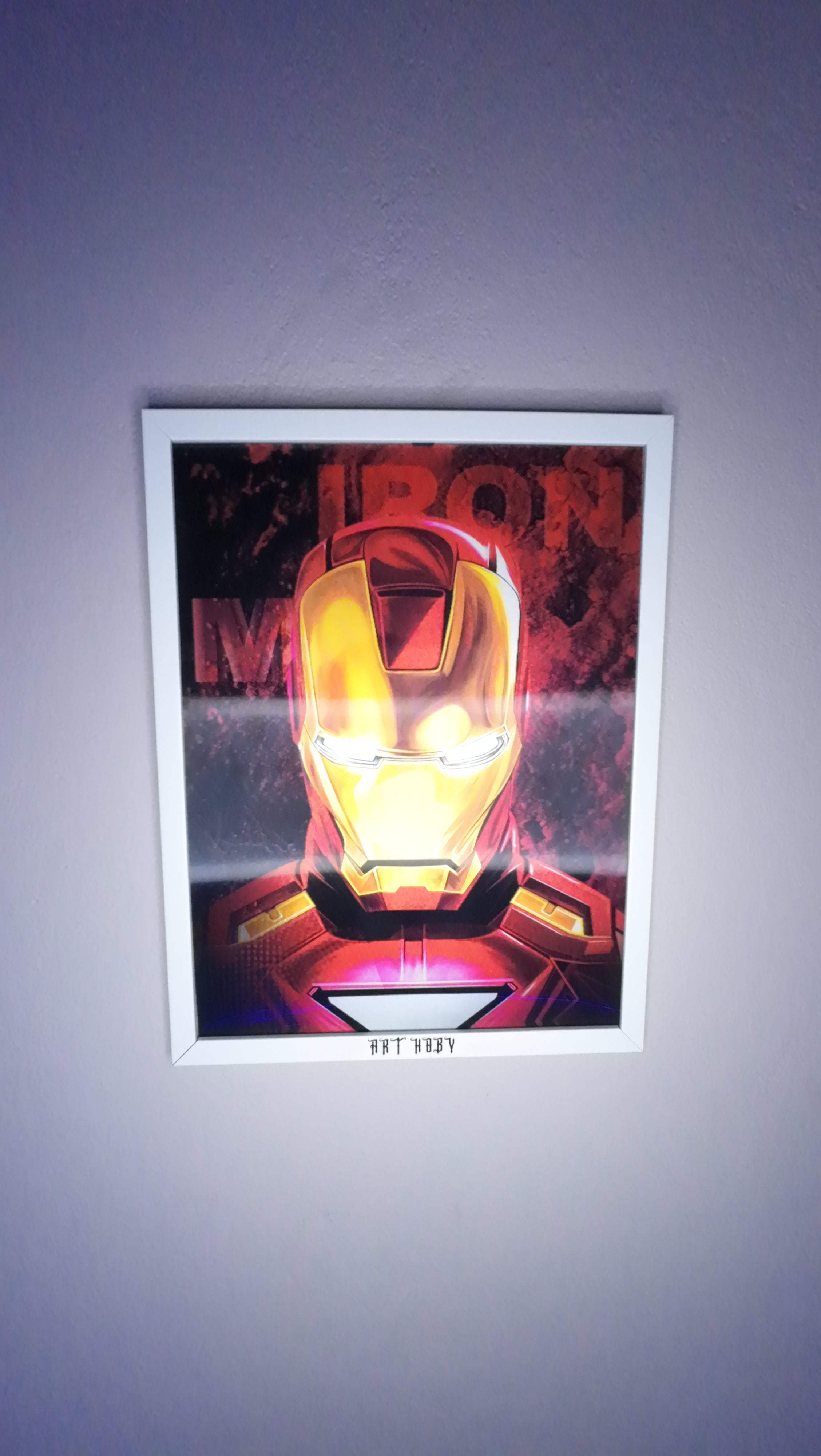 Marvel Iron Man Fan Art Tablo – 3D Efektli Duvar Posteri (Lenticular)