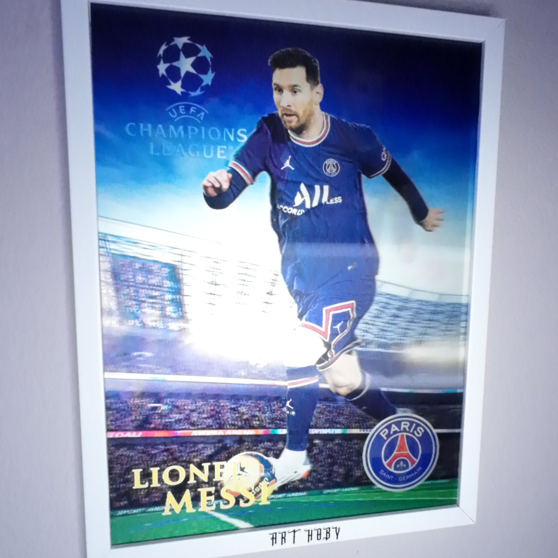 Lionel Messi Fan Art Tablosu - Dünya Kupası & Şampiyonlar Ligi Görselli (Lenticular)