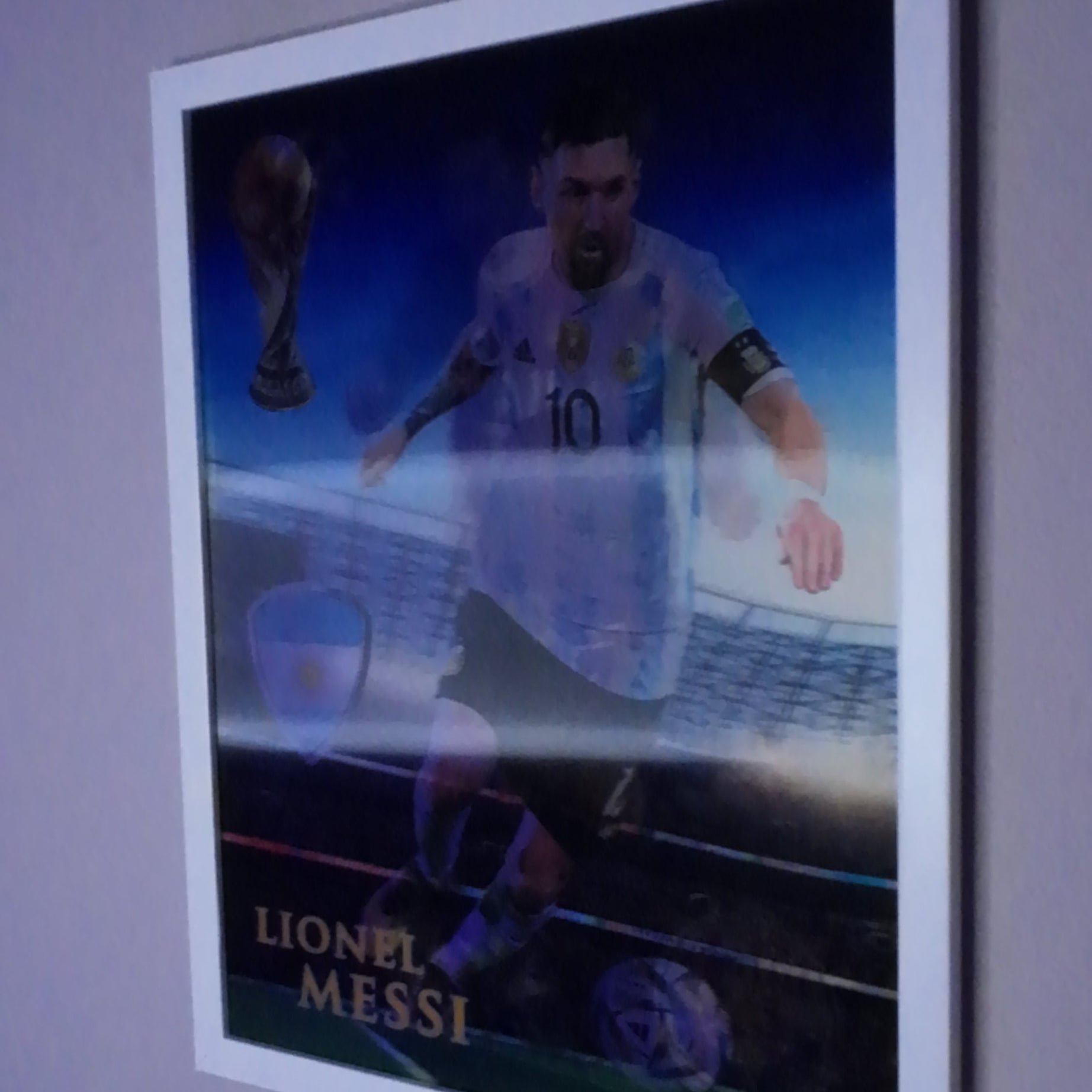 Lionel Messi Fan Art Tablosu - Dünya Kupası & Şampiyonlar Ligi Görselli (Lenticular)