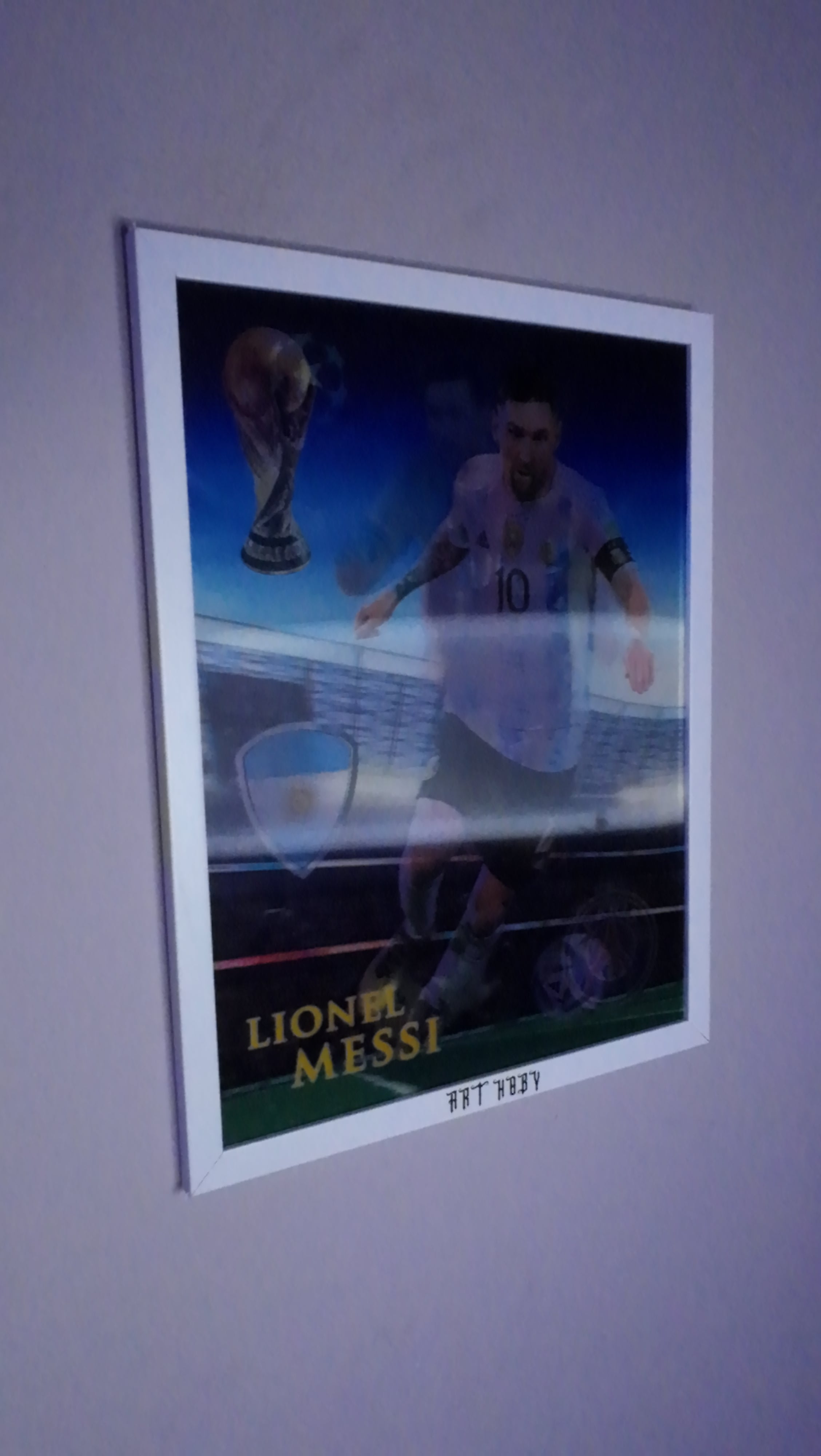 Lionel Messi Fan Art Tablosu - Dünya Kupası & Şampiyonlar Ligi Görselli (Lenticular)