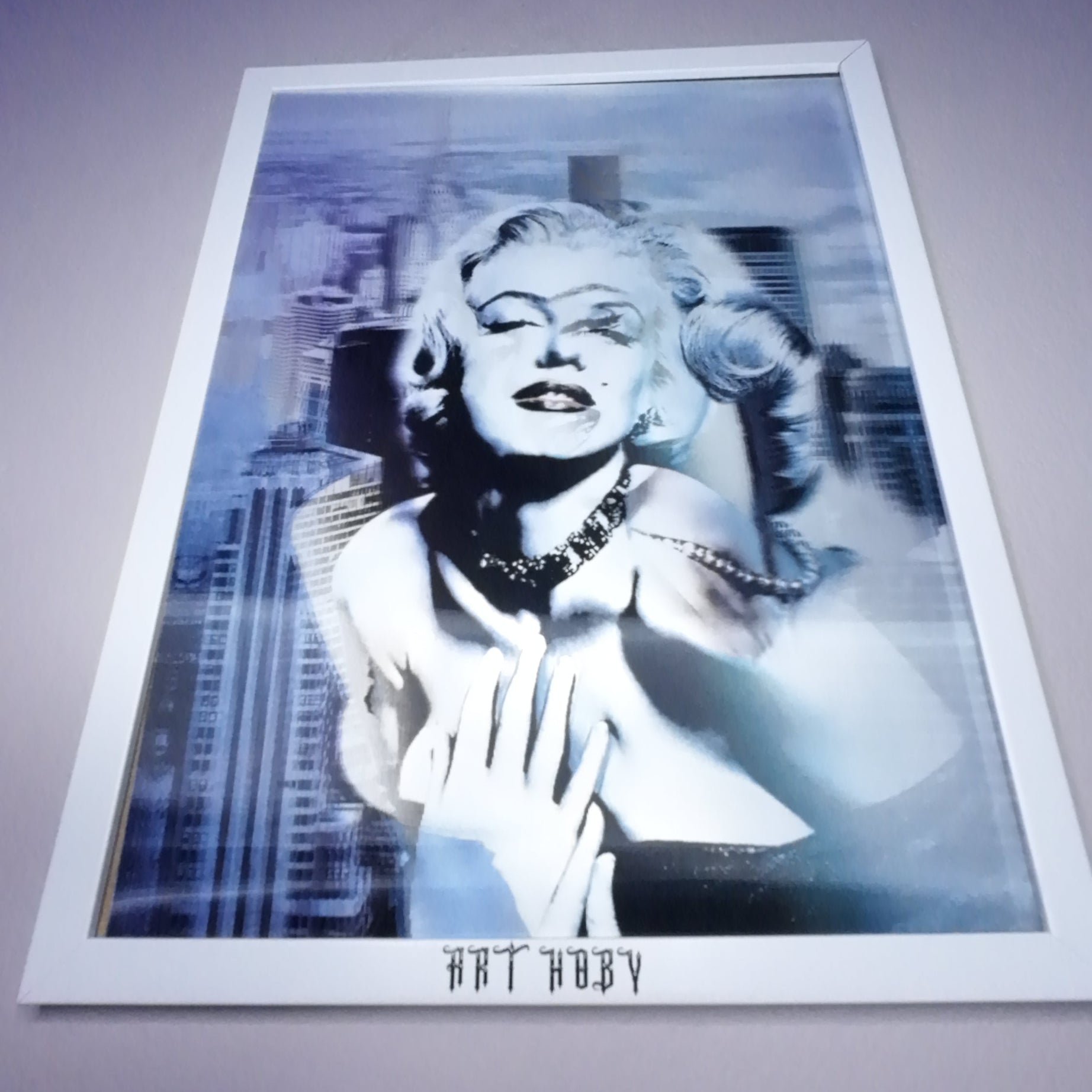 Marilyn Monroe Sanat Posteri – 3D Hareketli New York Arka Planlı (Lenticular)