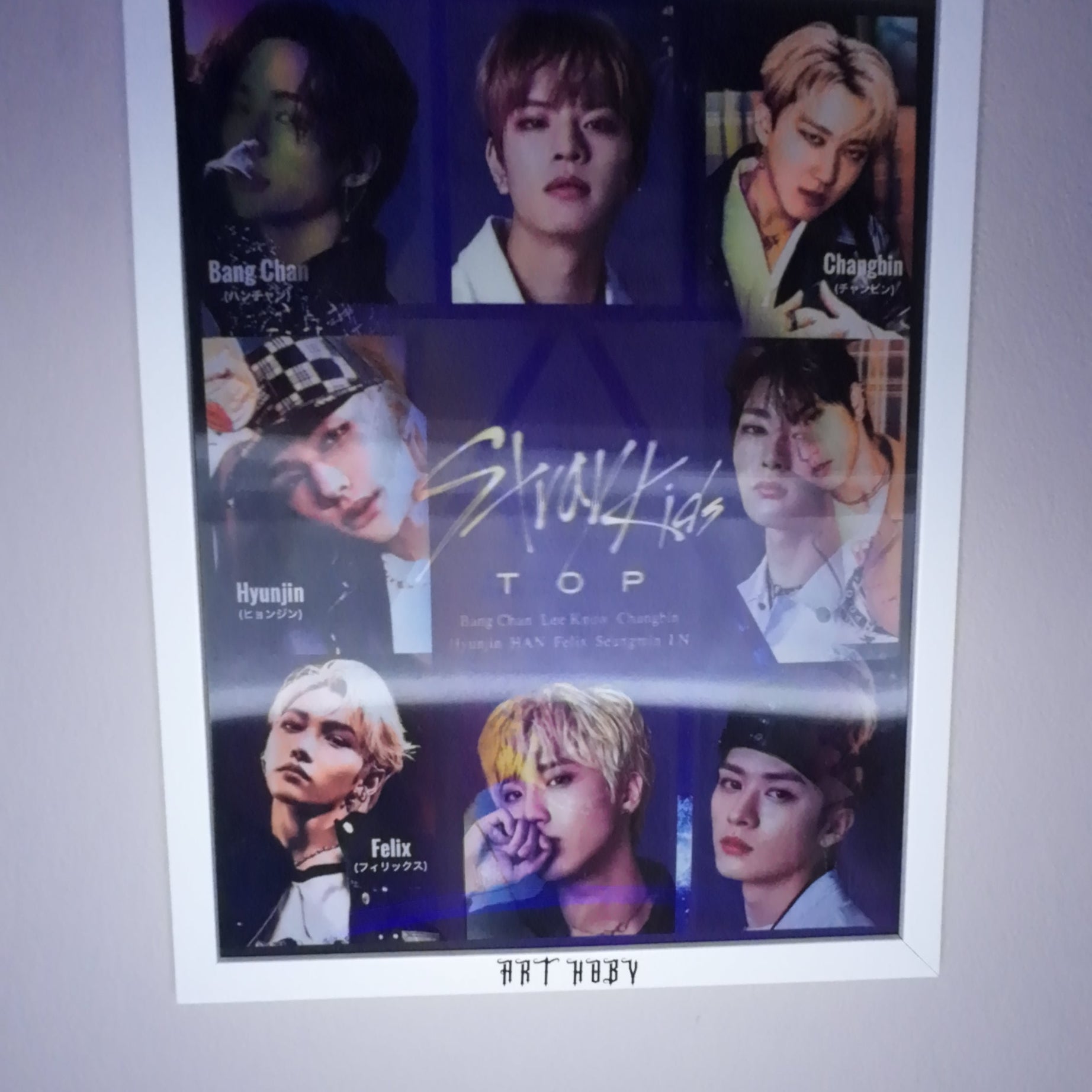 BTS Grup Fotoğraflı Tablo – 3D Efektli K-pop Poster (Lenticular)
