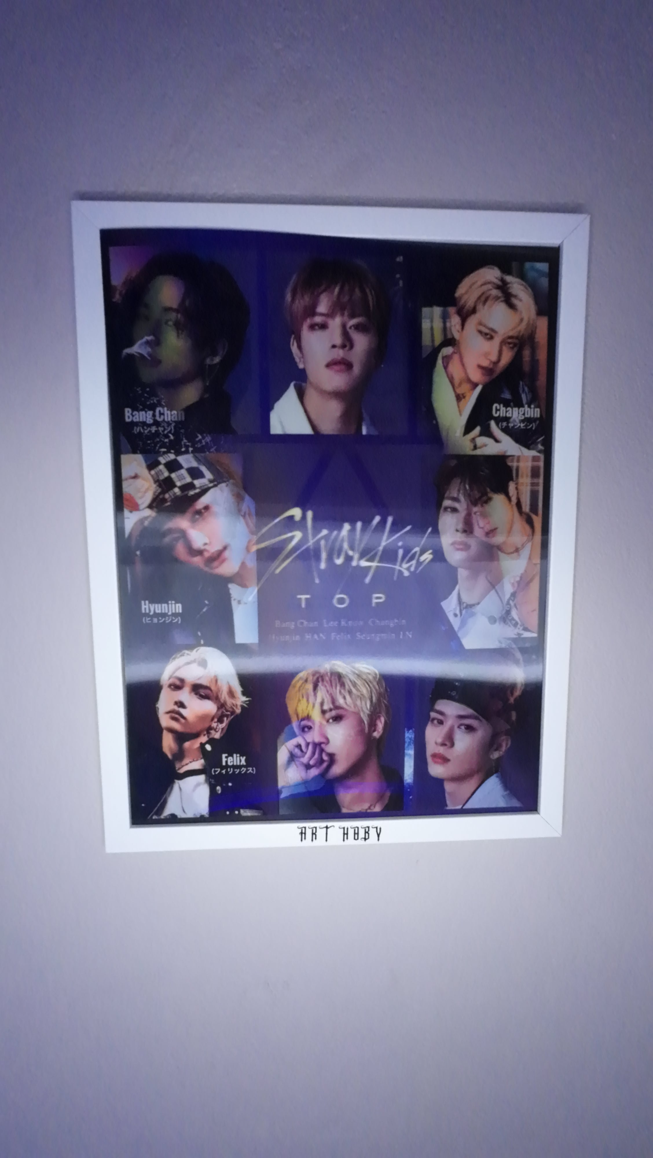 BTS Grup Fotoğraflı Tablo – 3D Efektli K-pop Poster (Lenticular)