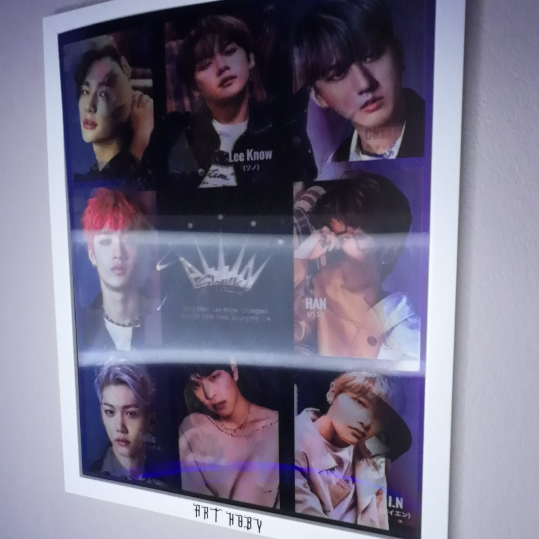 BTS Grup Fotoğraflı Tablo – 3D Efektli K-pop Poster (Lenticular)