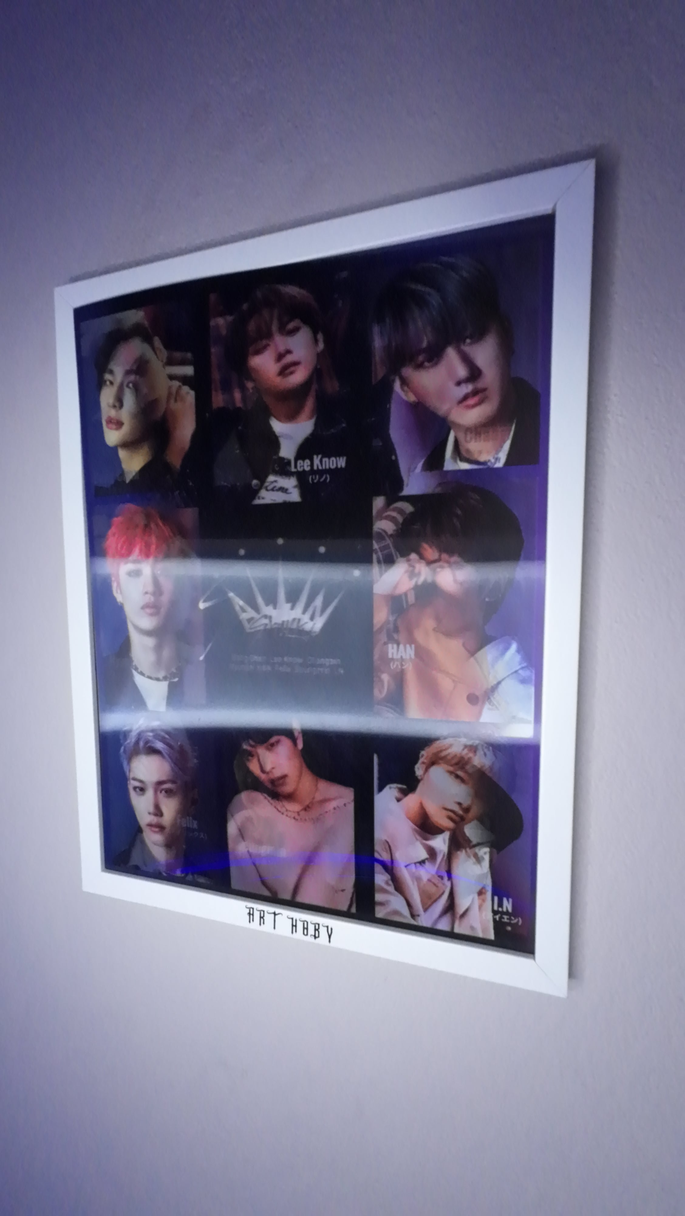 BTS Grup Fotoğraflı Tablo – 3D Efektli K-pop Poster (Lenticular)