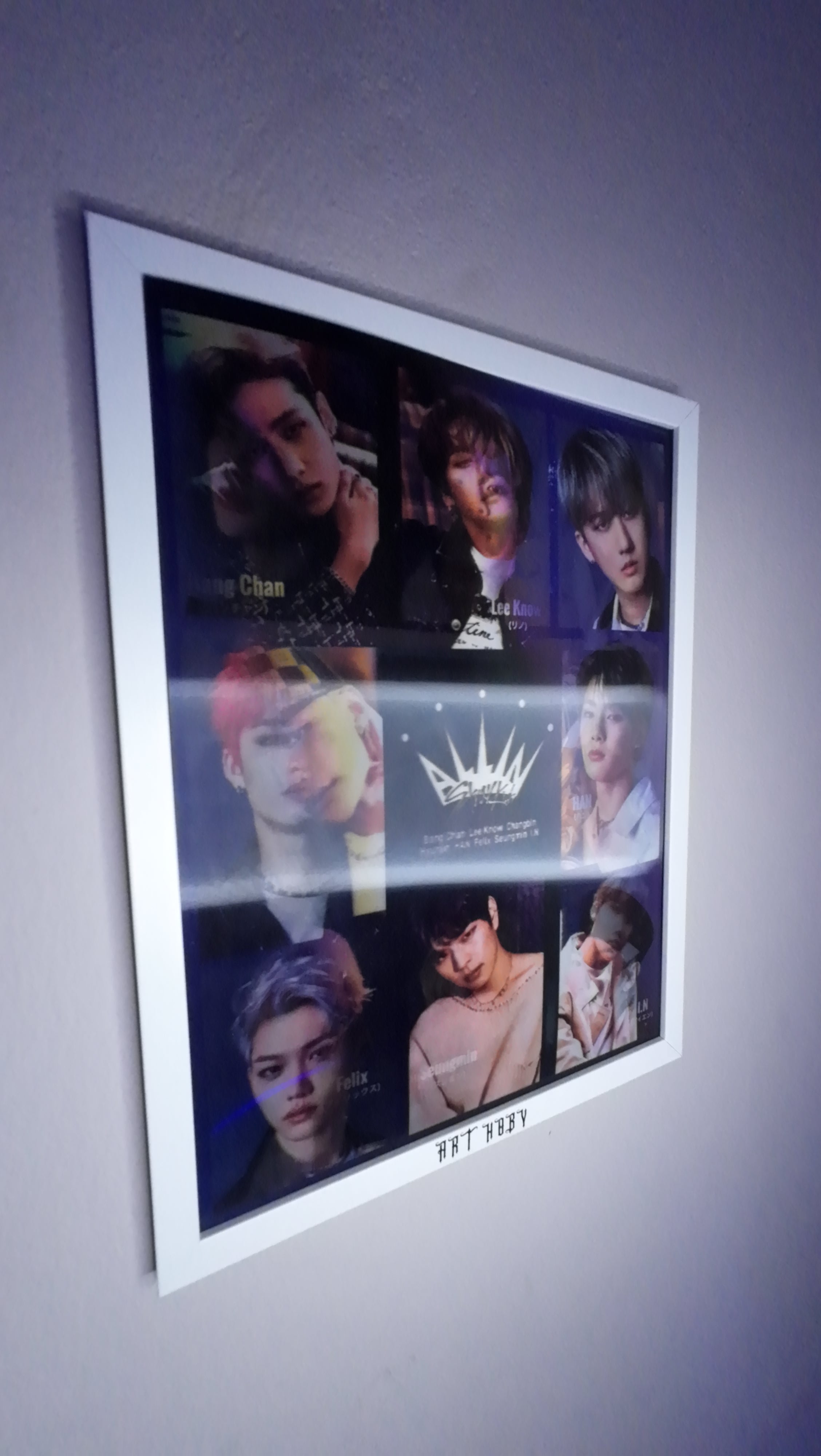 BTS Grup Fotoğraflı Tablo – 3D Efektli K-pop Poster (Lenticular)