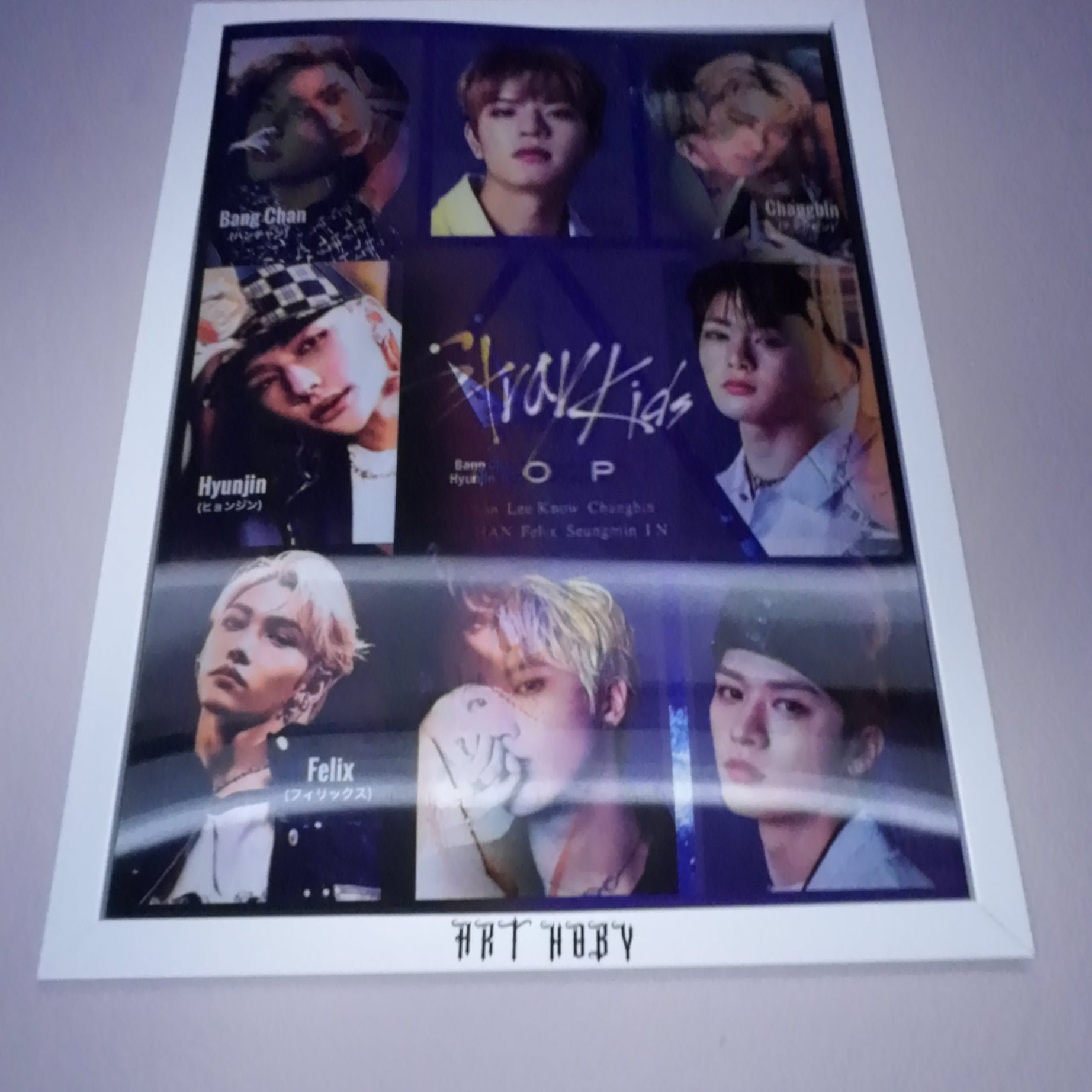 BTS Grup Fotoğraflı Tablo – 3D Efektli K-pop Poster (Lenticular)
