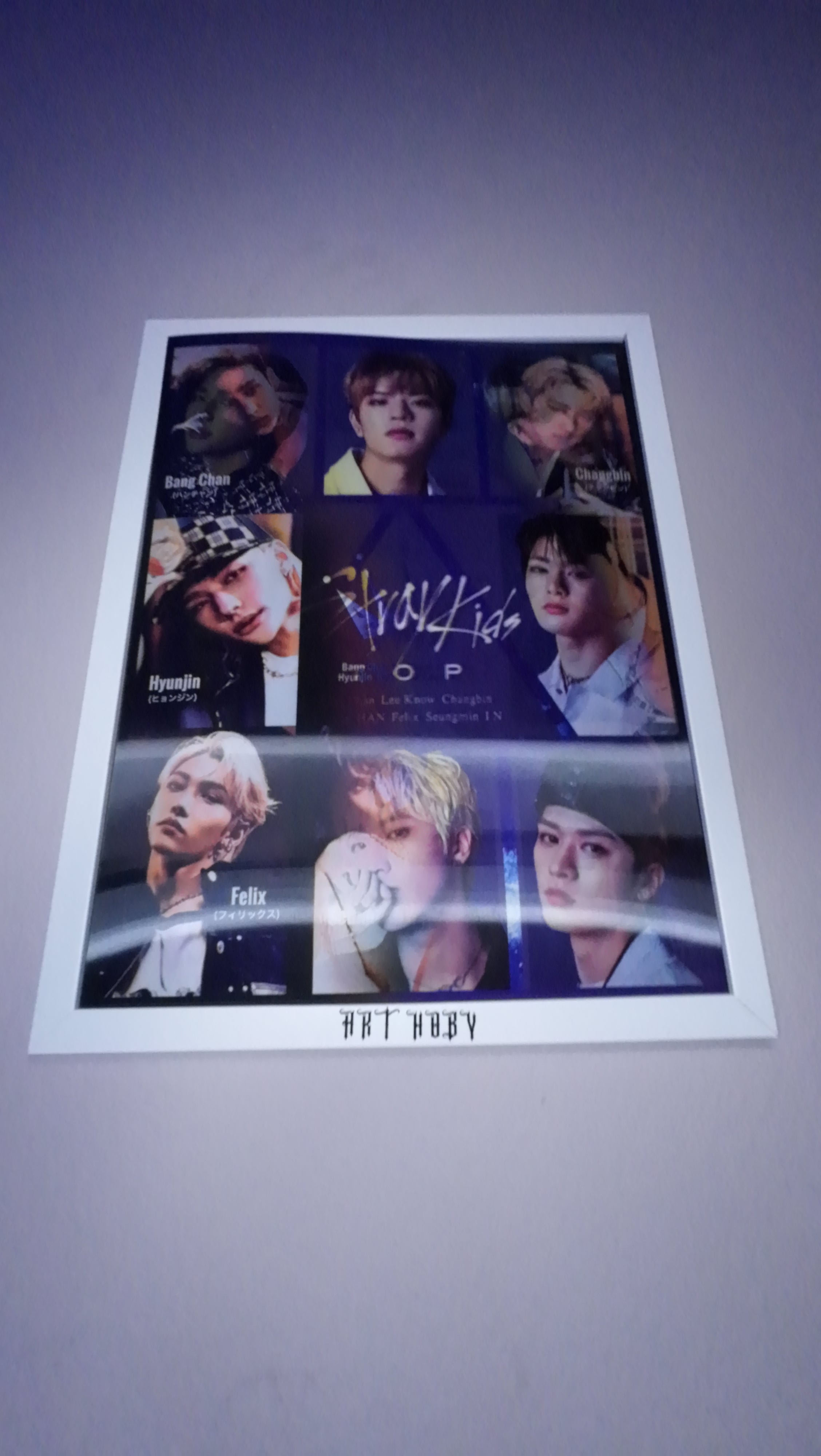 BTS Grup Fotoğraflı Tablo – 3D Efektli K-pop Poster (Lenticular)