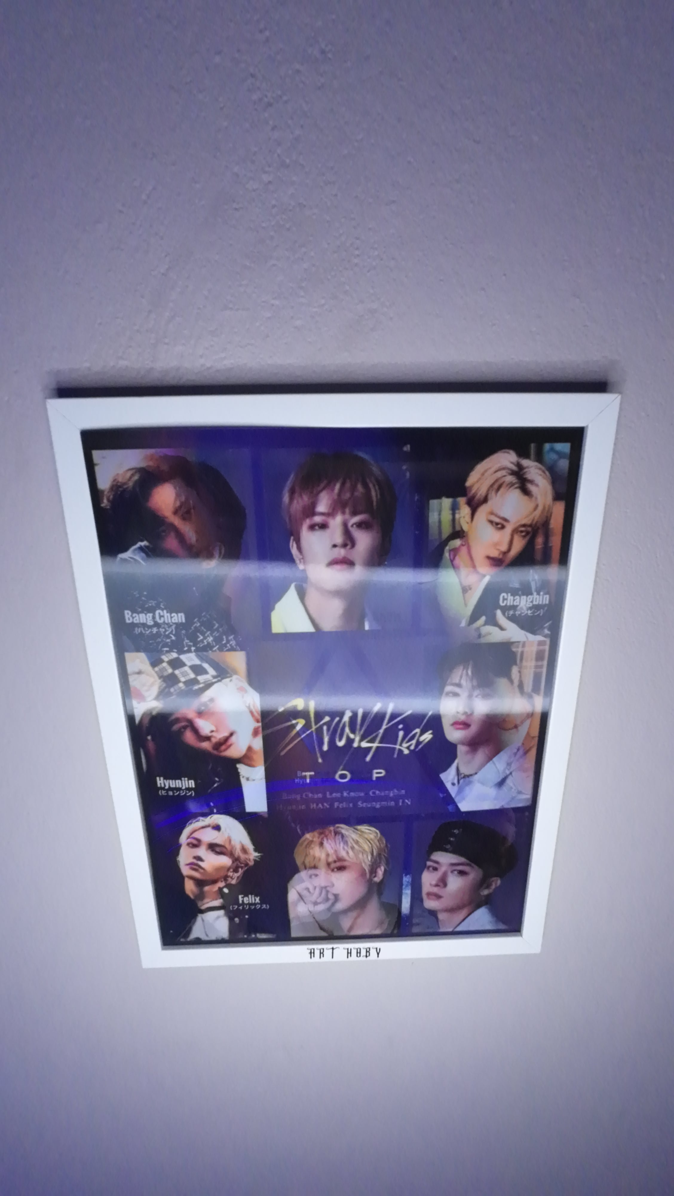 BTS Grup Fotoğraflı Tablo – 3D Efektli K-pop Poster (Lenticular)
