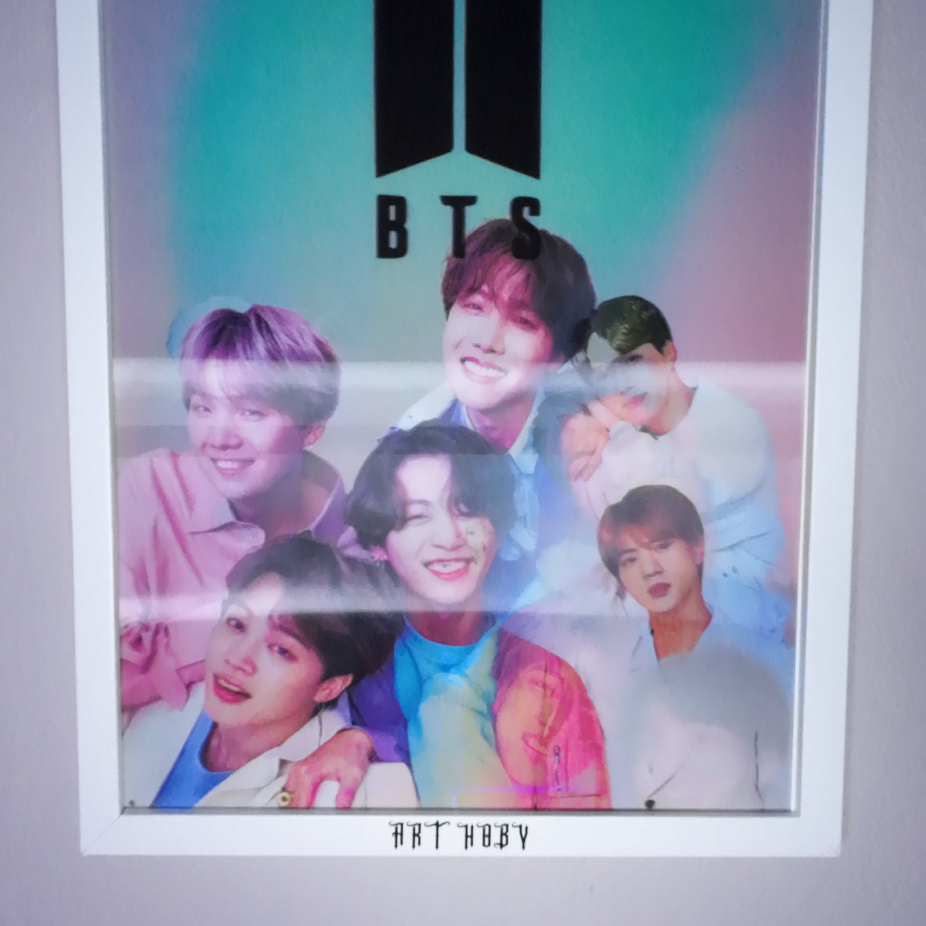 BTS K-pop 3D Tablo – Çift Yüzlü Poster Tasarımı (Lenticular)