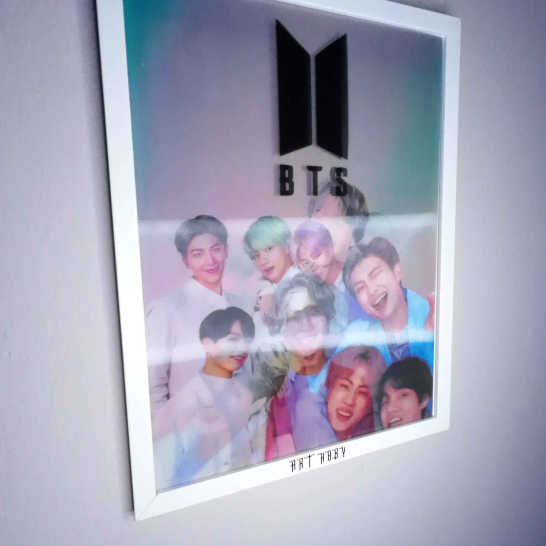 BTS K-pop 3D Tablo – Çift Yüzlü Poster Tasarımı (Lenticular)