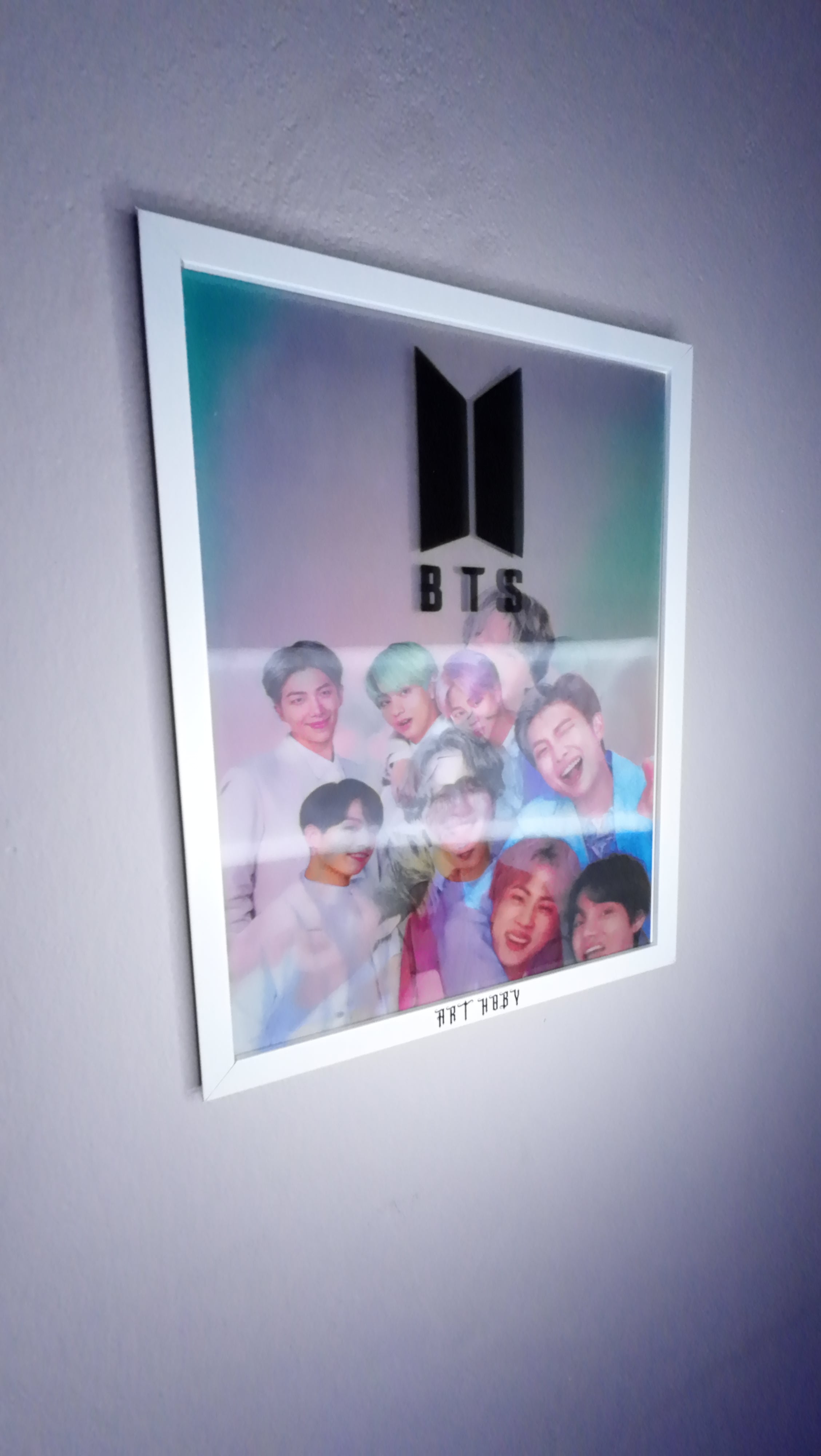 BTS K-pop 3D Tablo – Çift Yüzlü Poster Tasarımı (Lenticular)