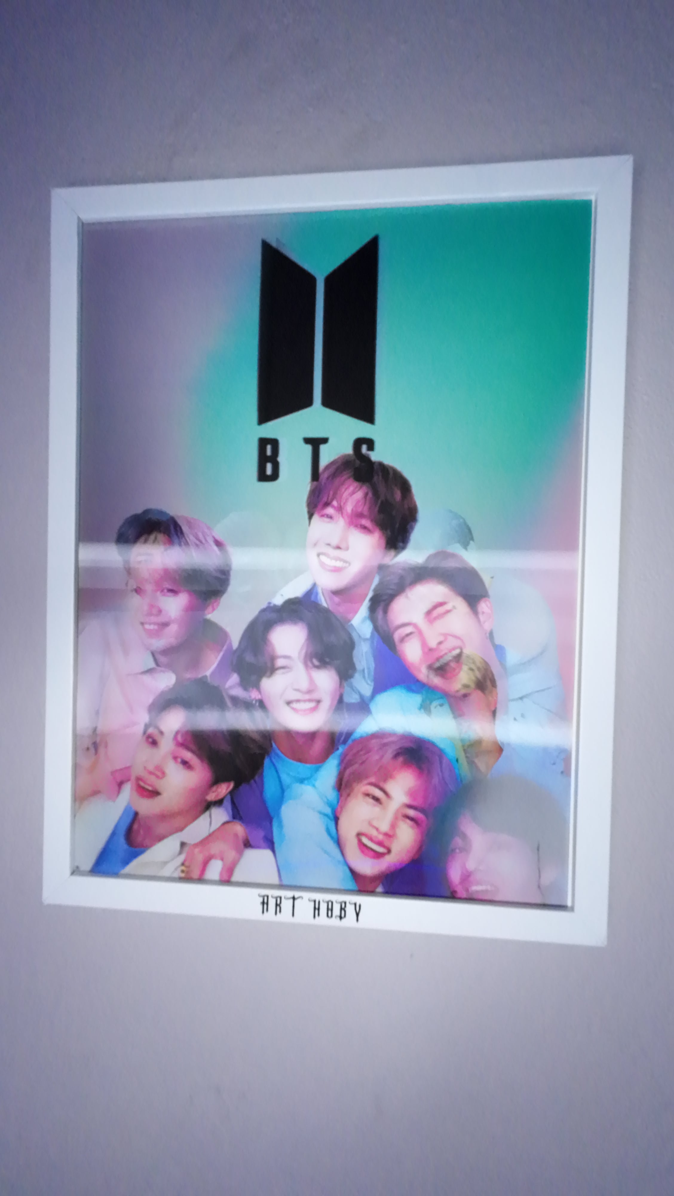 BTS K-pop 3D Tablo – Çift Yüzlü Poster Tasarımı (Lenticular)