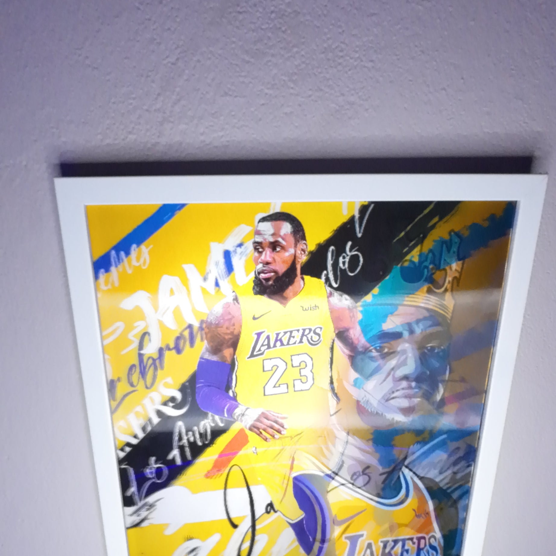 LeBron James Hareketli Tablo – Lakers Temalı Duvar Posteri (Lenticular)