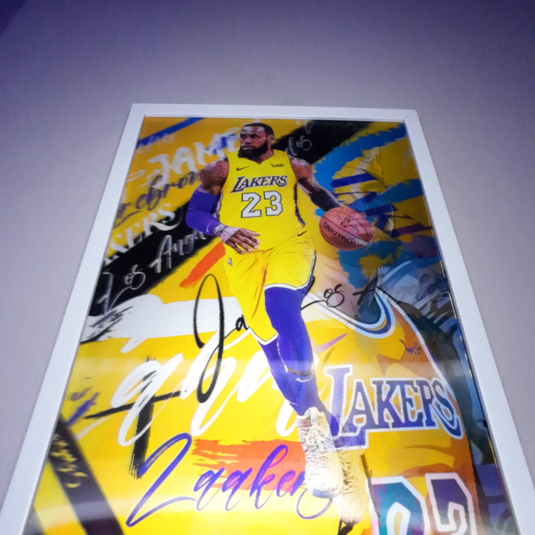 LeBron James Hareketli Tablo – Lakers Temalı Duvar Posteri (Lenticular)