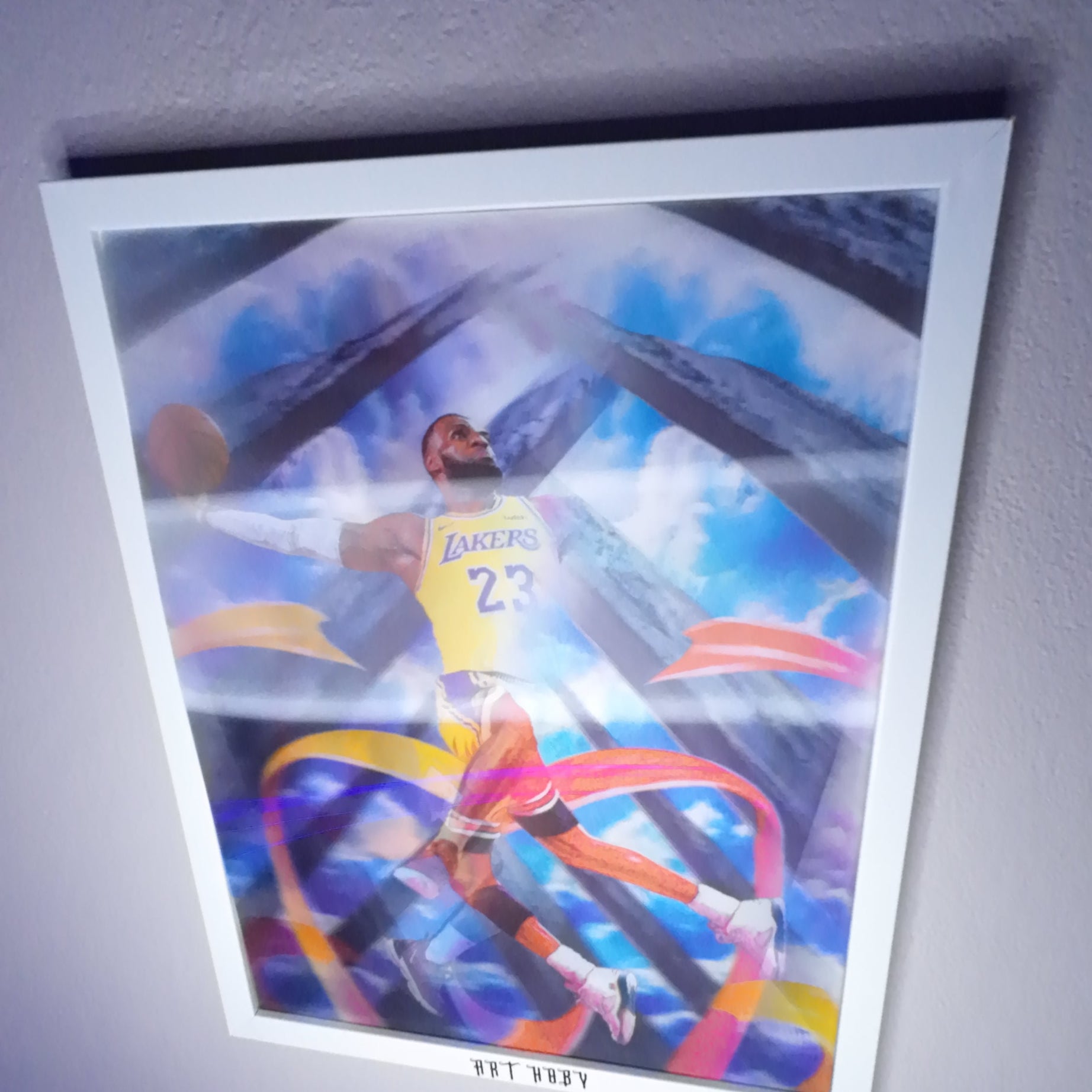 Jordan x LeBron Değişen Görselli Tablo - Hareketli 3D Görsel (Lenticular)
