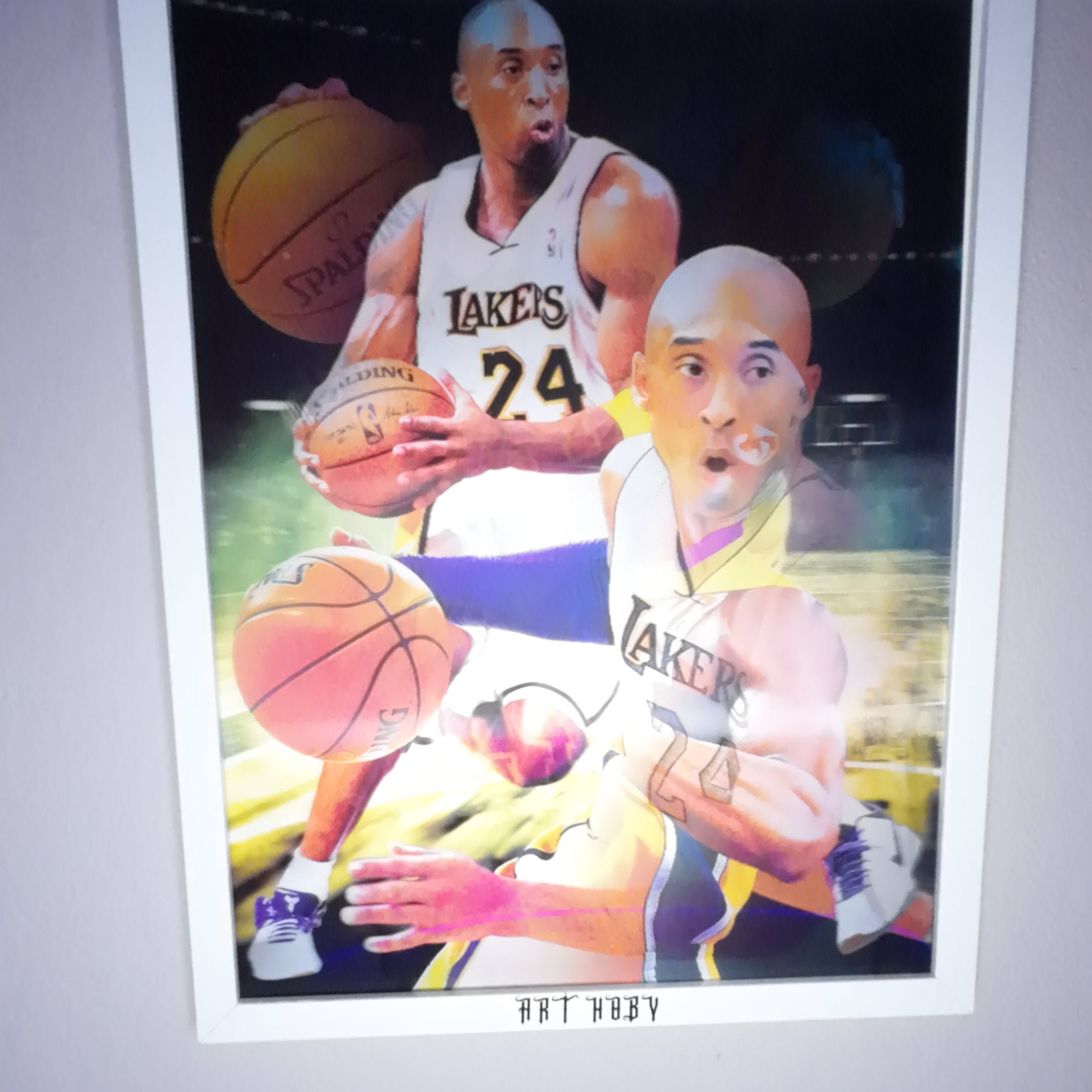 Kobe Bryant Lakers Tablo – 3D Efektli Basketbol Posteri (Lenticular)