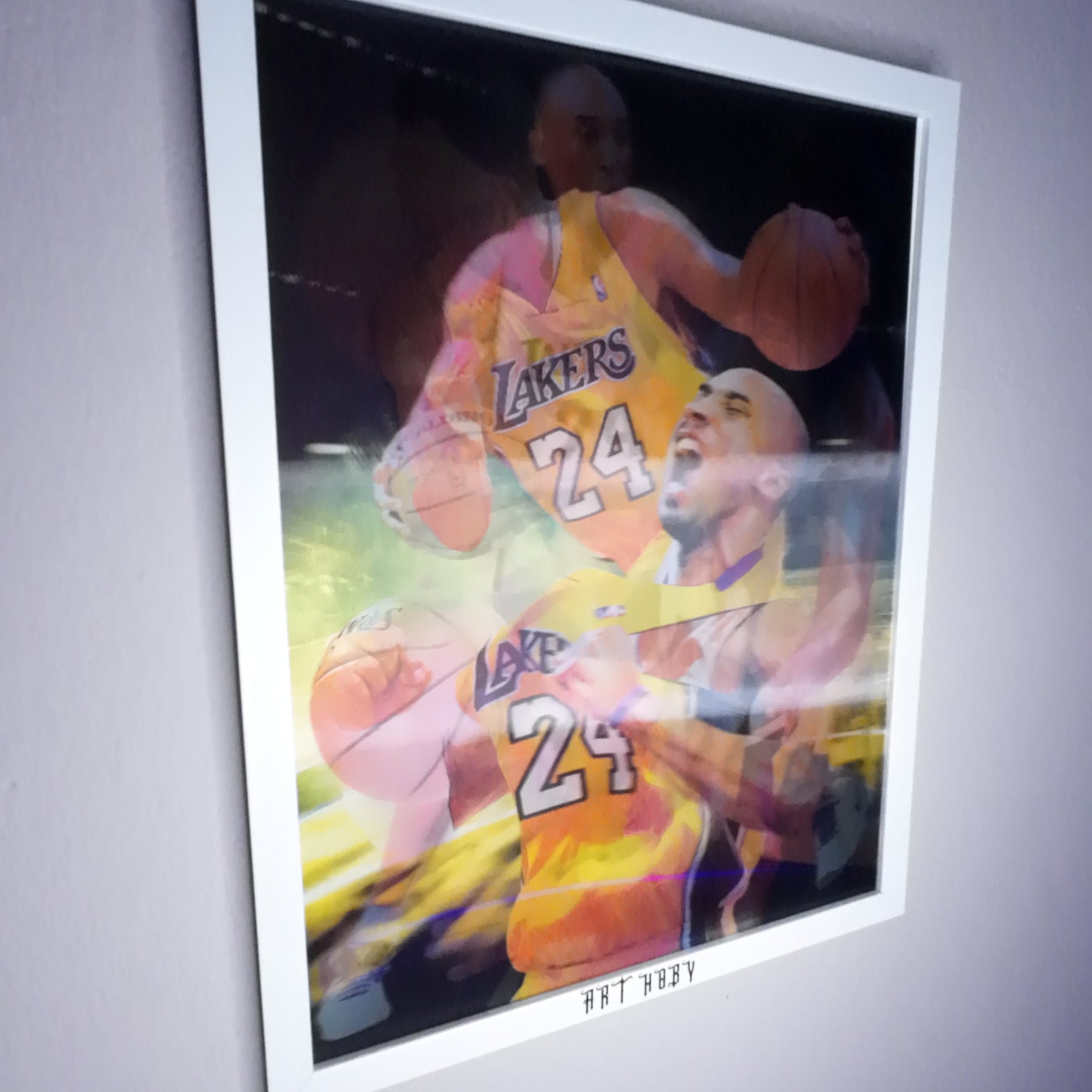 Kobe Bryant Lakers Tablo – 3D Efektli Basketbol Posteri (Lenticular)