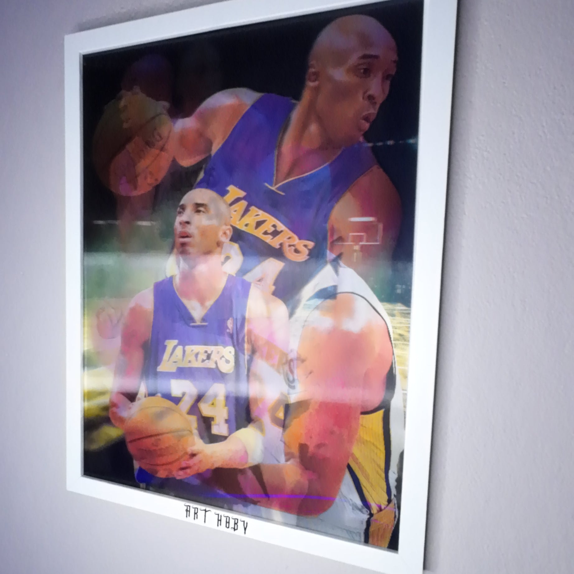 Kobe Bryant Lakers Tablo – 3D Efektli Basketbol Posteri (Lenticular)